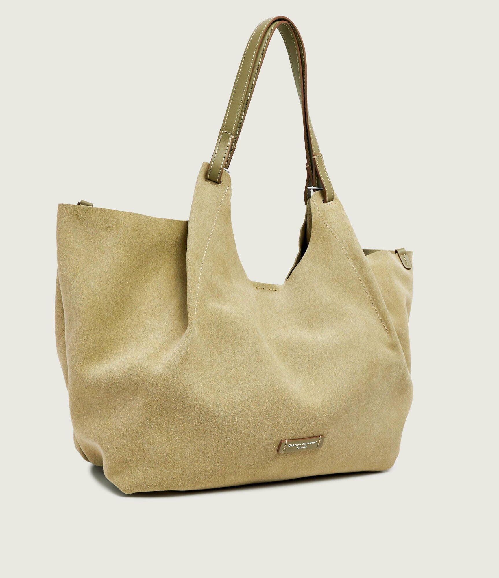 GIANNI CHIARINI Geantă shopper + borsetă Dua | piele întoarsă
