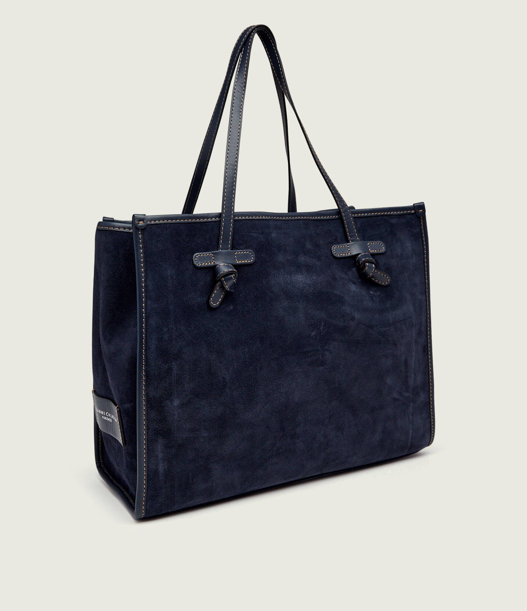 GIANNI CHIARINI Geantă shopper + borsetă Marcella | piele întoarsă