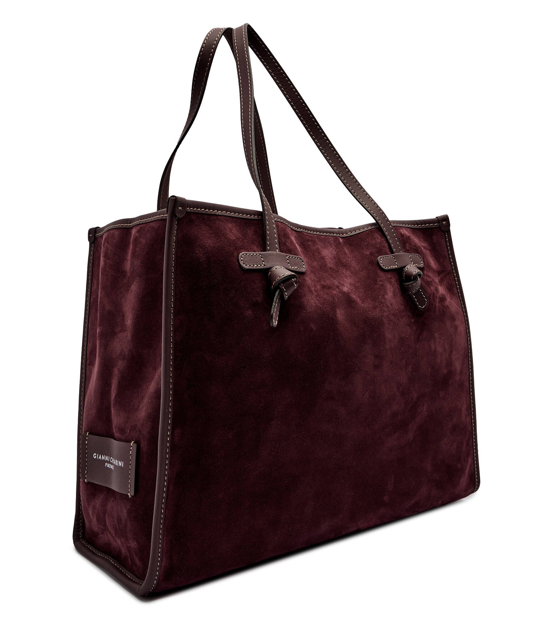 GIANNI CHIARINI Geantă shopper + borsetă MARCELLA | piele întoarsă