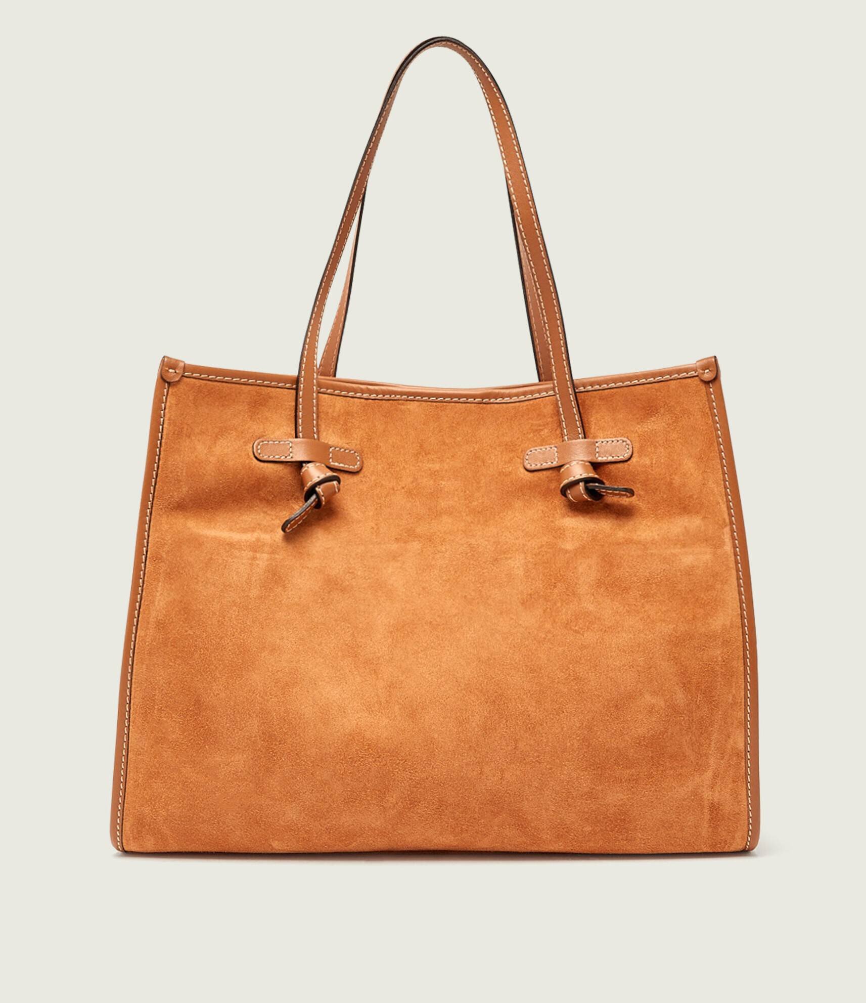 GIANNI CHIARINI Geantă shopper + borsetă MARCELLA | piele întoarsă
