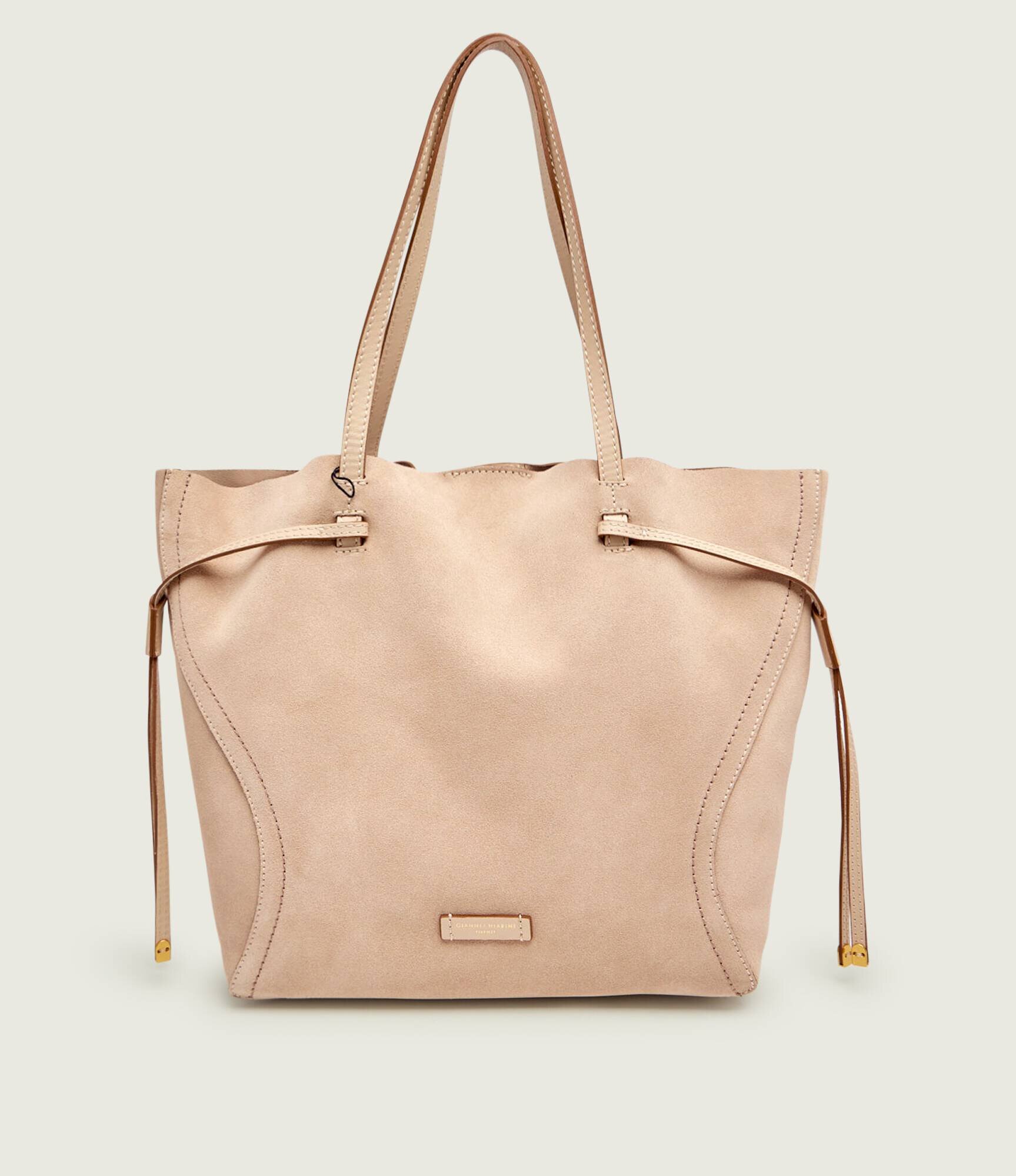GIANNI CHIARINI Geantă shopper + borsetă VIOLETTE | piele întoarsă