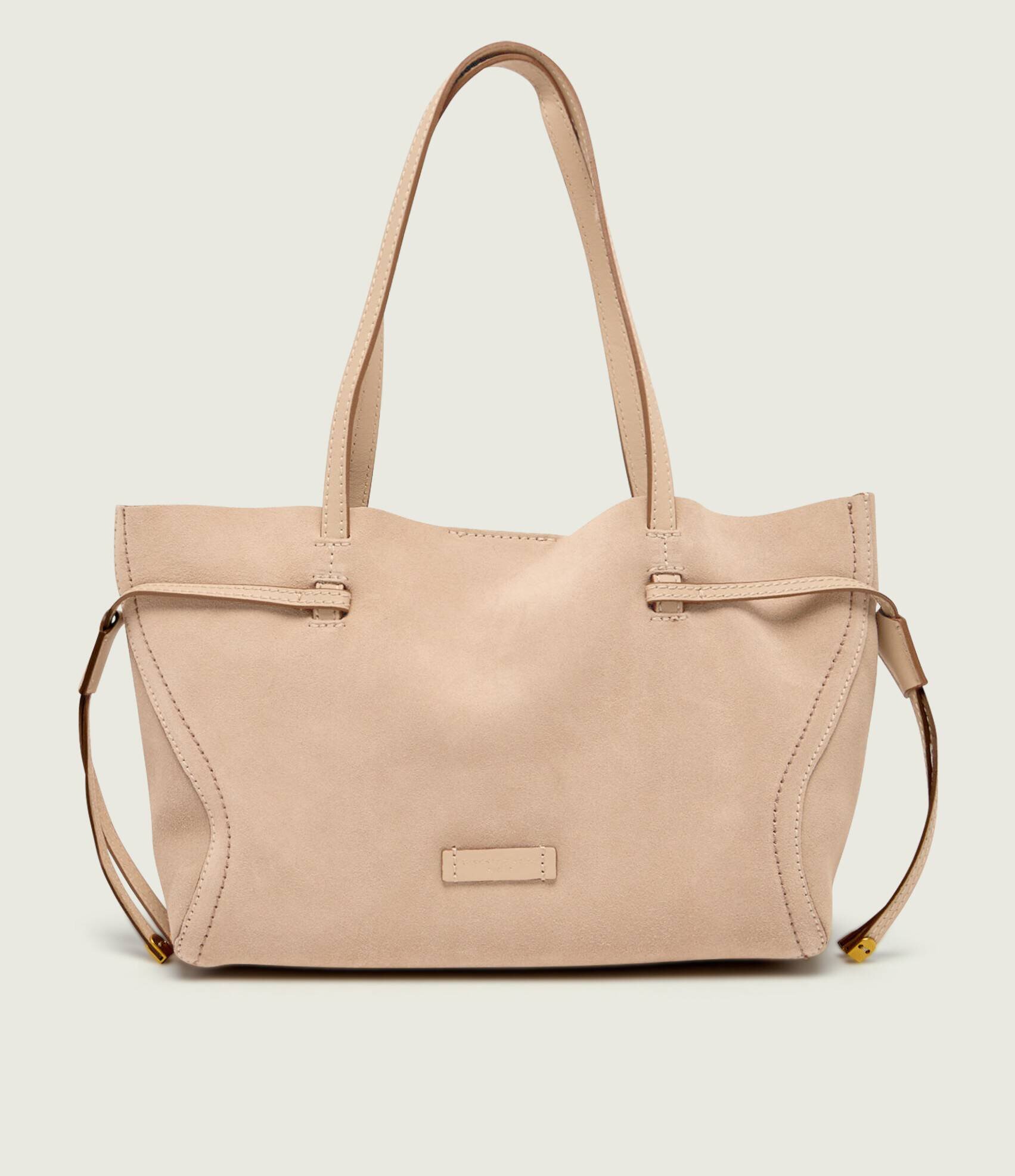 GIANNI CHIARINI Geantă shopper + borsetă VIOLETTE | piele întoarsă