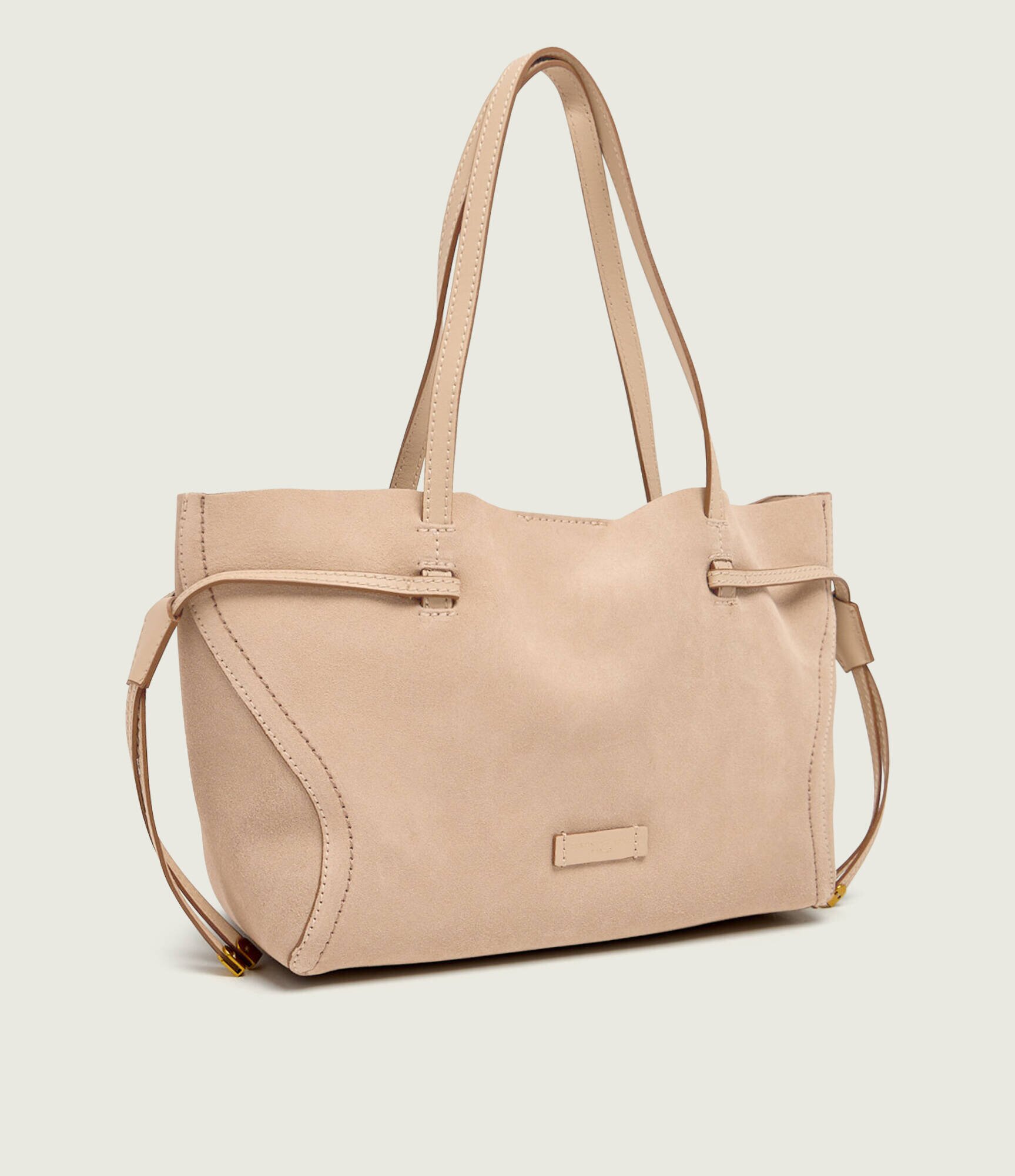 GIANNI CHIARINI Geantă shopper + borsetă VIOLETTE | piele întoarsă
