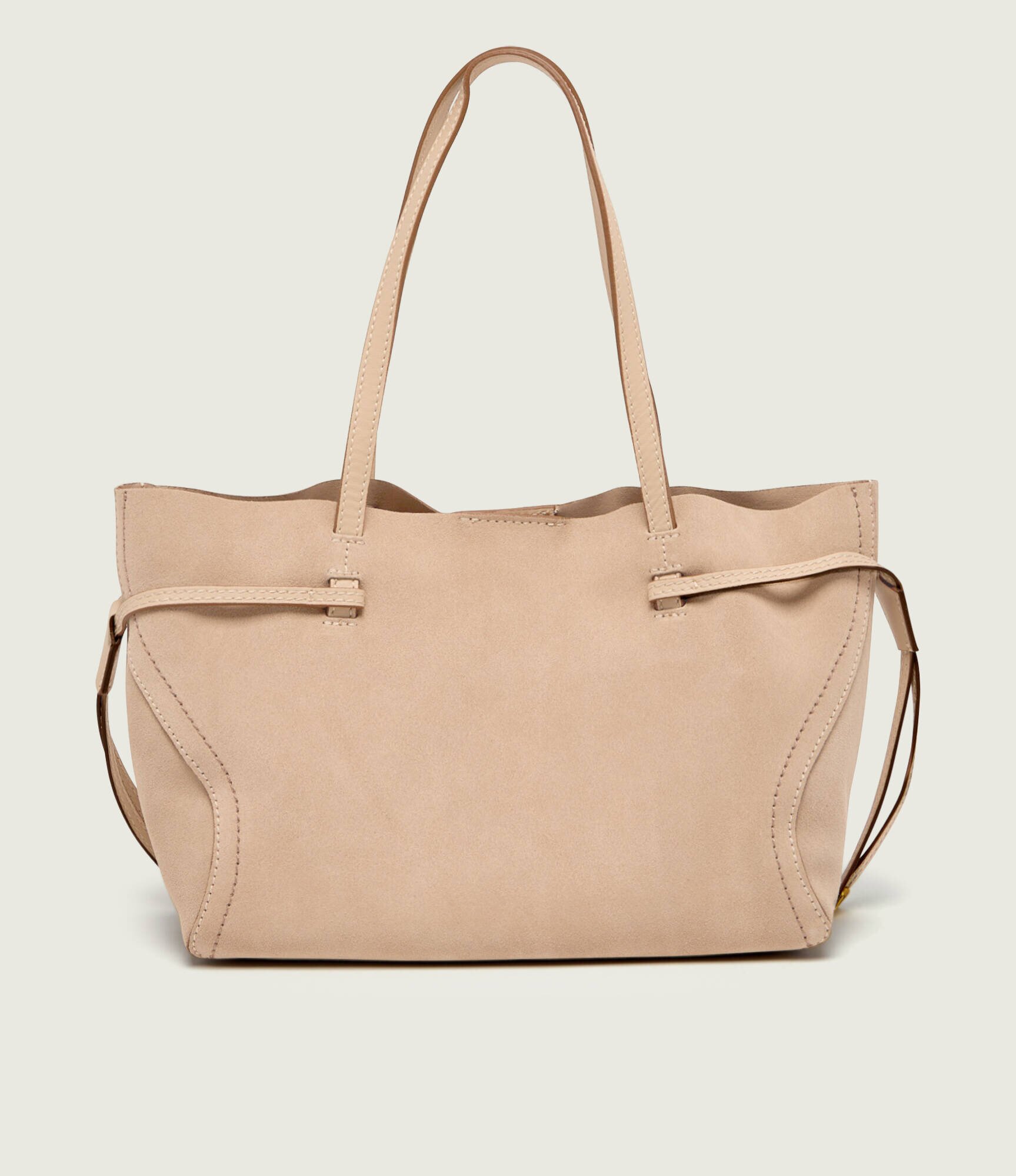 GIANNI CHIARINI Geantă shopper + borsetă VIOLETTE | piele întoarsă