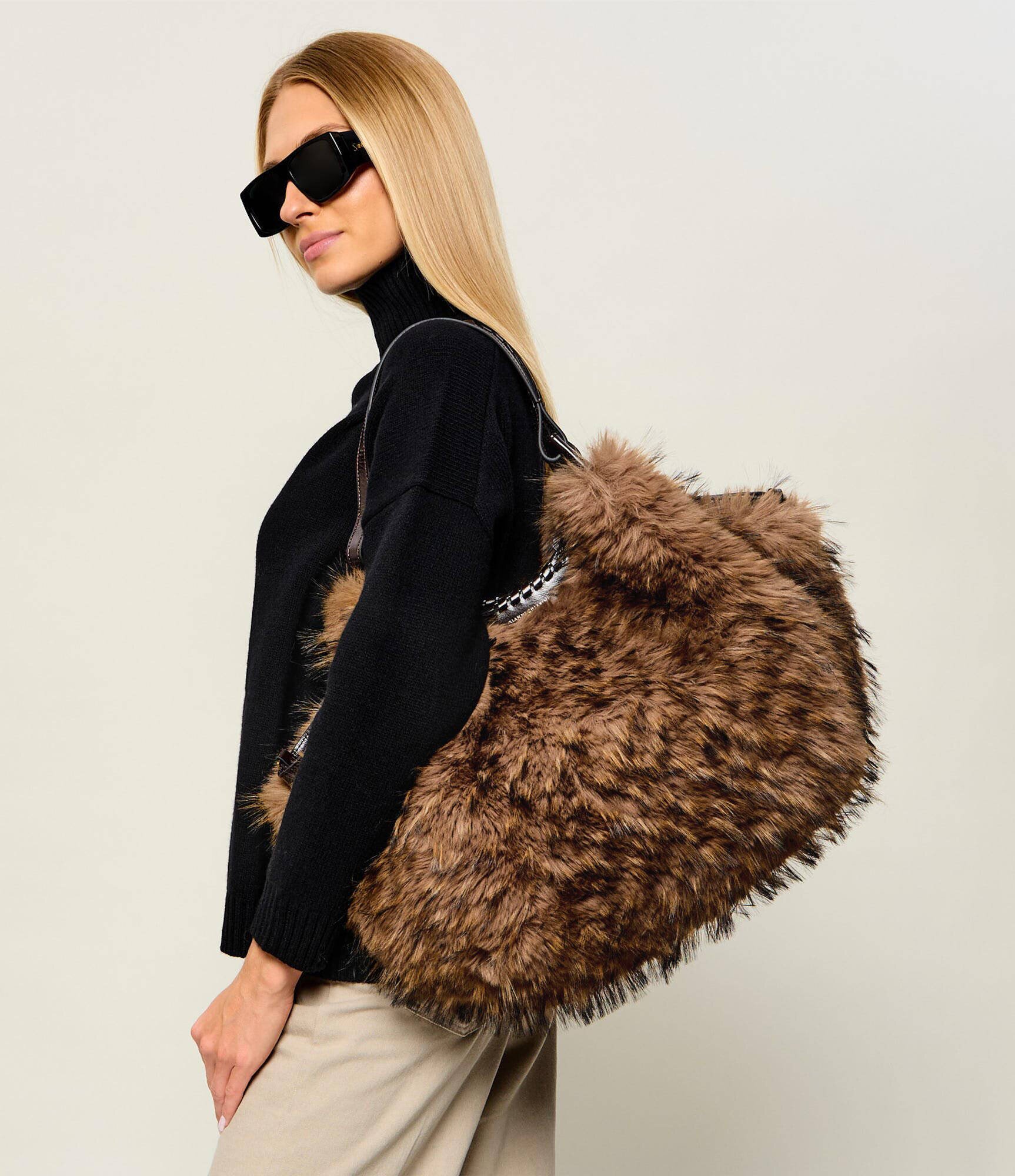GIANNI CHIARINI Geantă shopper Dua | shearling