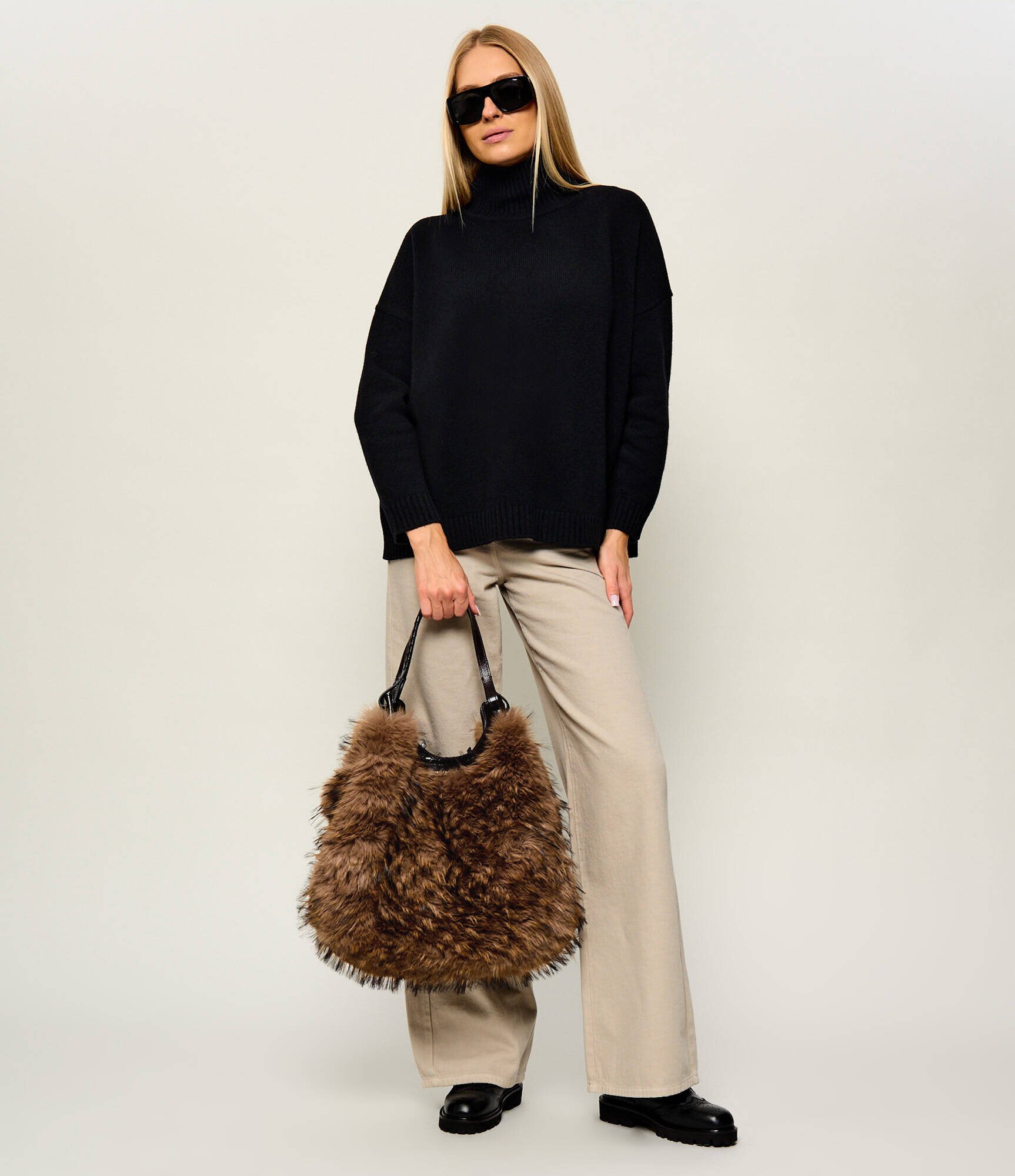 GIANNI CHIARINI Geantă shopper Dua | shearling