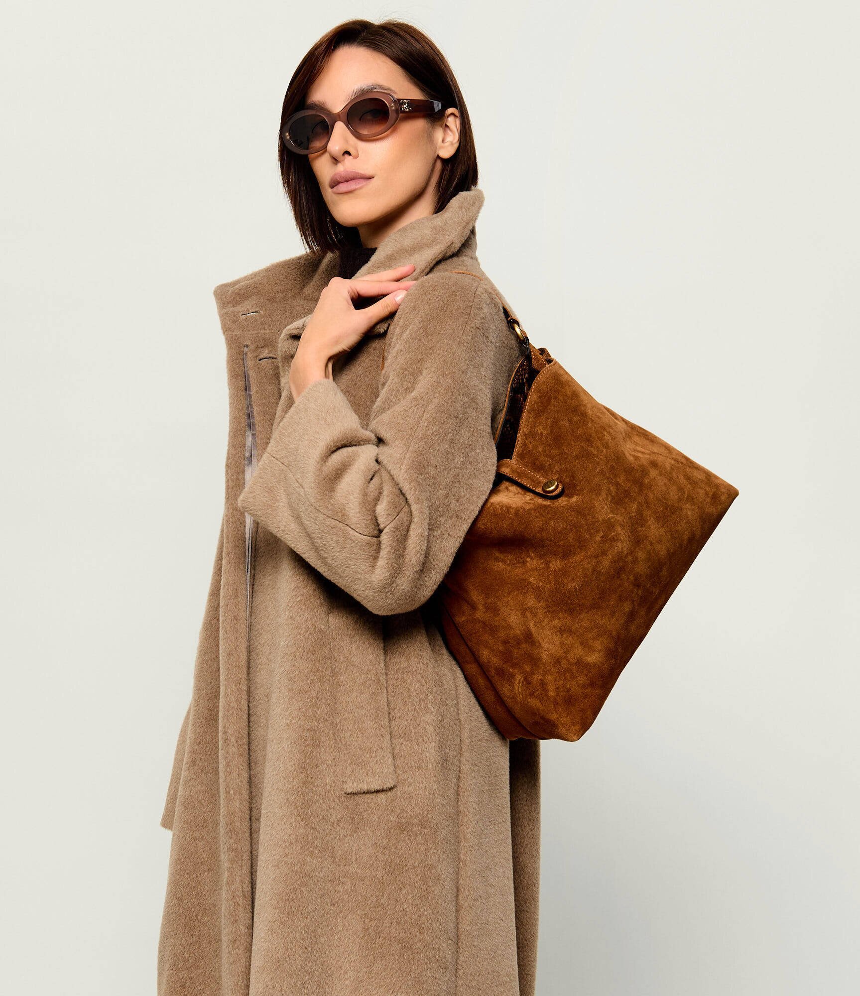 GIANNI CHIARINI Geantă shopper Fiona | piele întoarsă