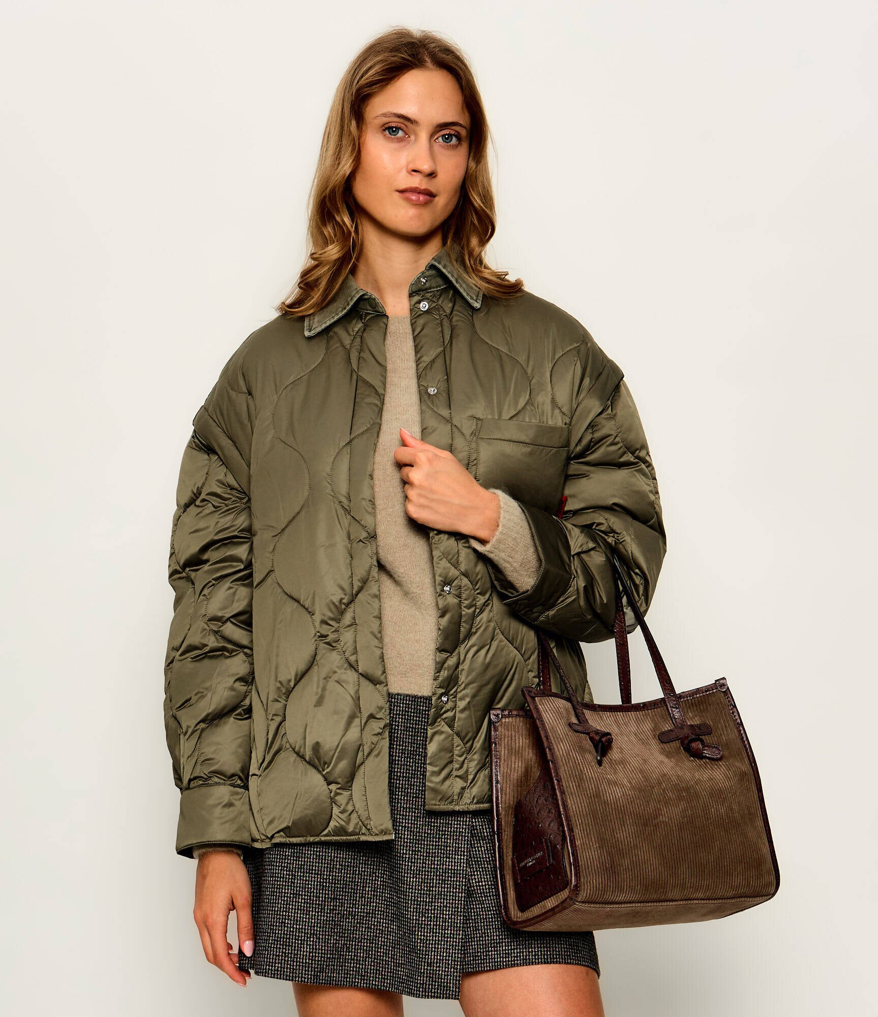 GIANNI CHIARINI Geantă shopper Marcella | piele întoarsă