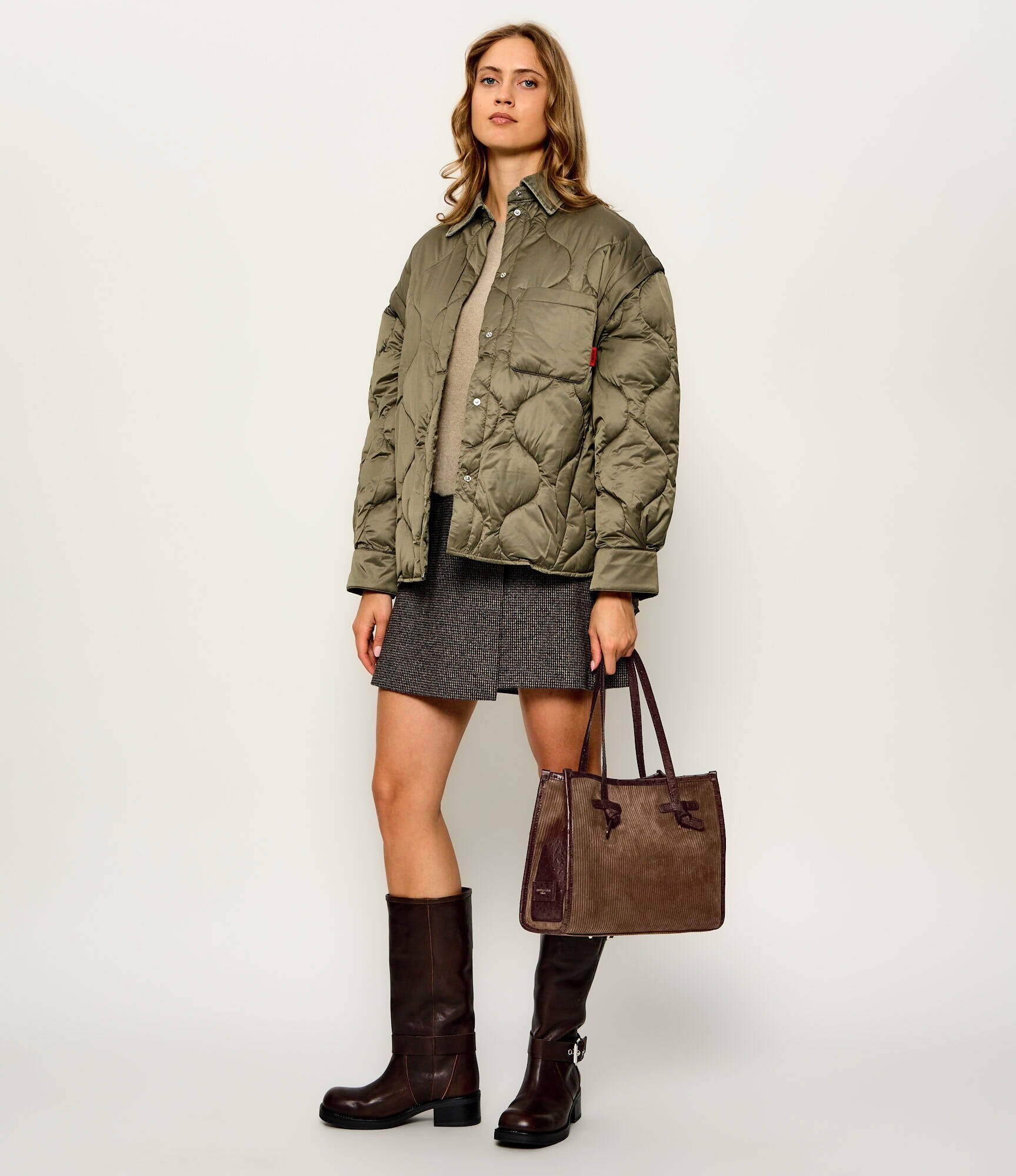 GIANNI CHIARINI Geantă shopper Marcella | piele întoarsă