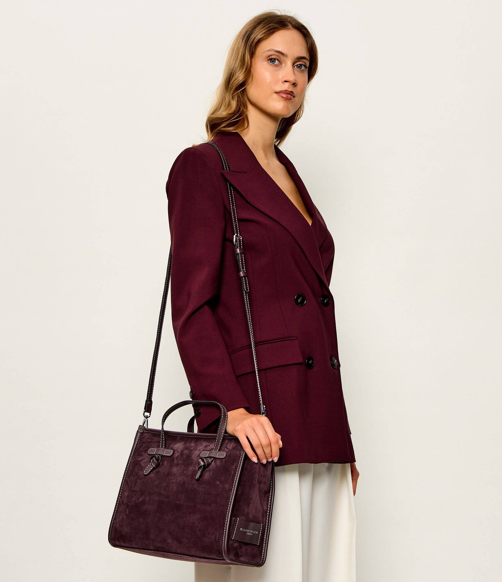 GIANNI CHIARINI Geantă shopper Marcella | piele întoarsă