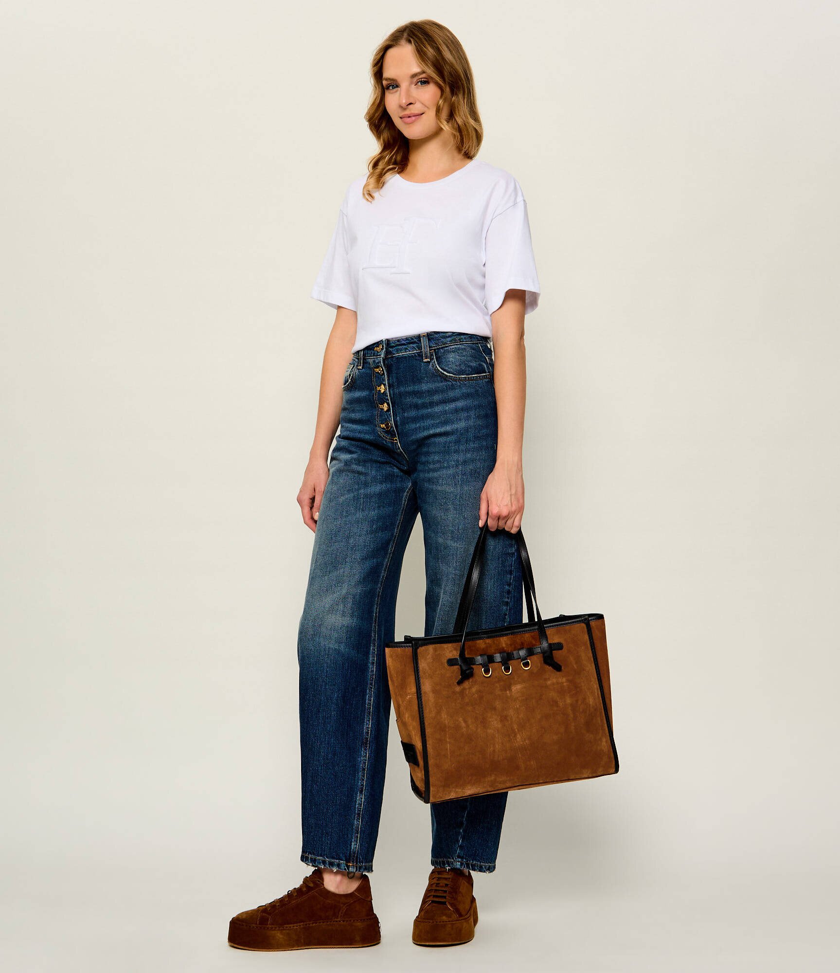 GIANNI CHIARINI Geantă shopper Marcella | piele întoarsă