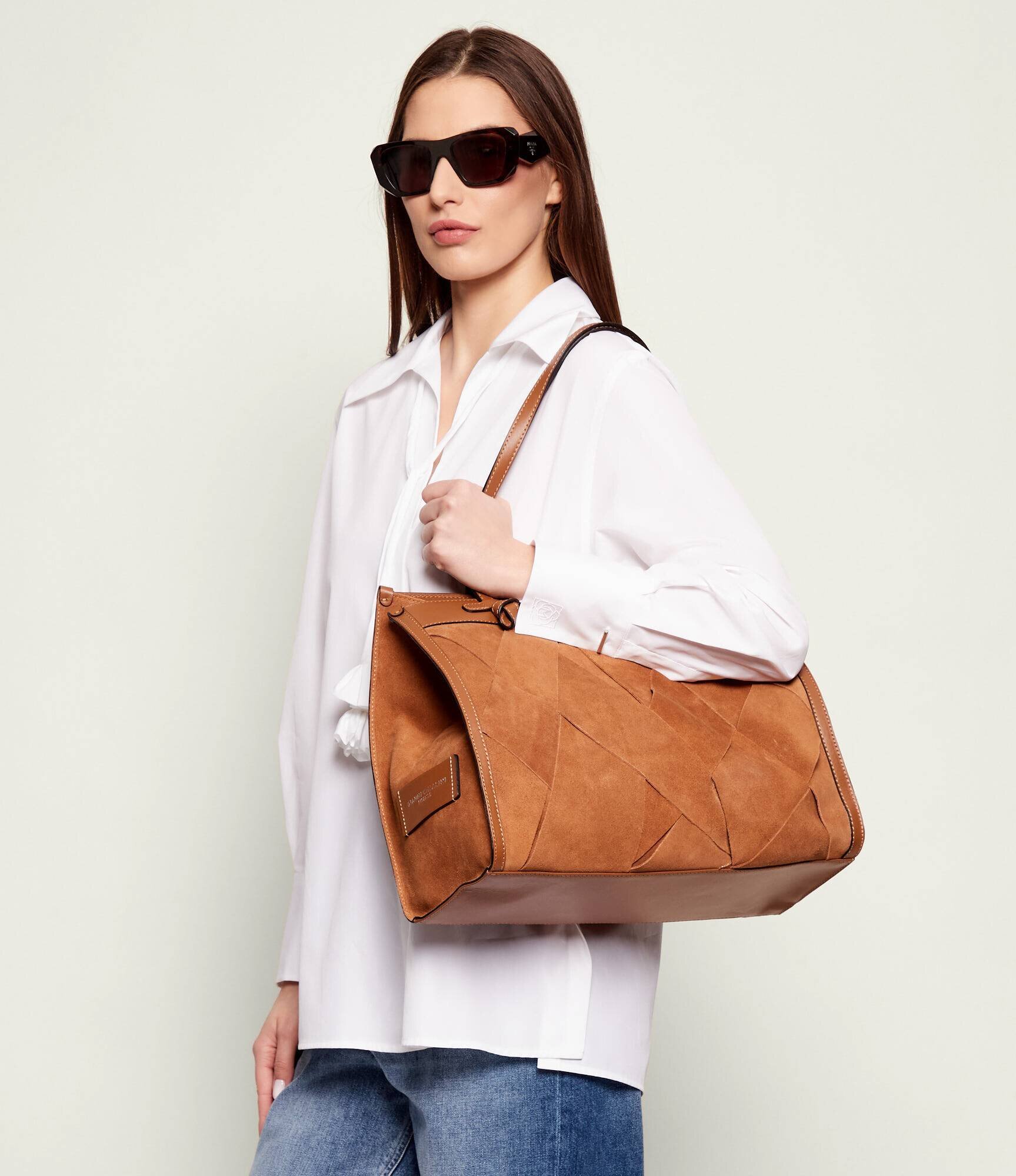 GIANNI CHIARINI Geantă shopper MARCELLA | piele întoarsă
