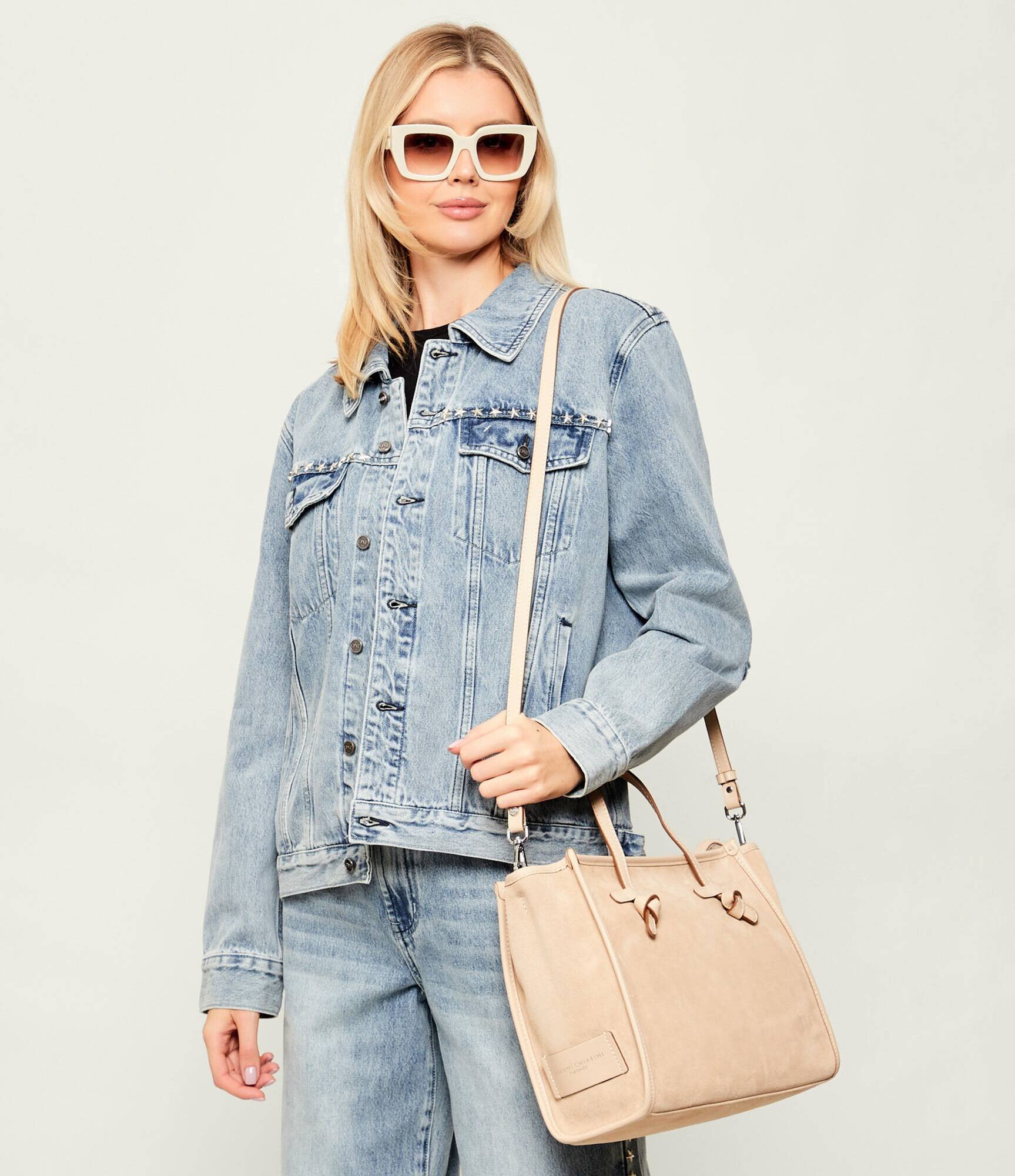GIANNI CHIARINI Geantă shopper MARCELLA | piele întoarsă