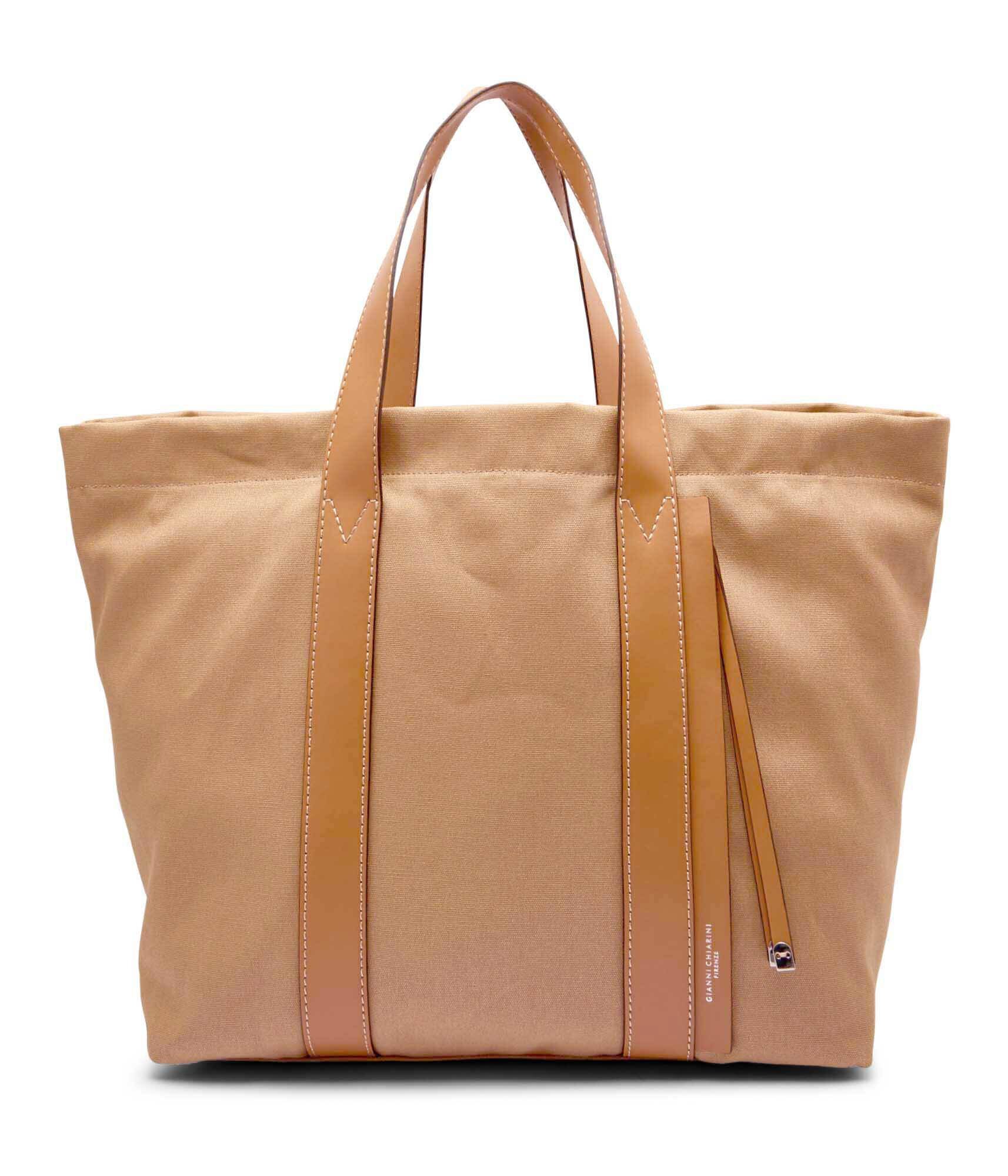 GIANNI CHIARINI Geantă shopper Sara cu adaos de piele