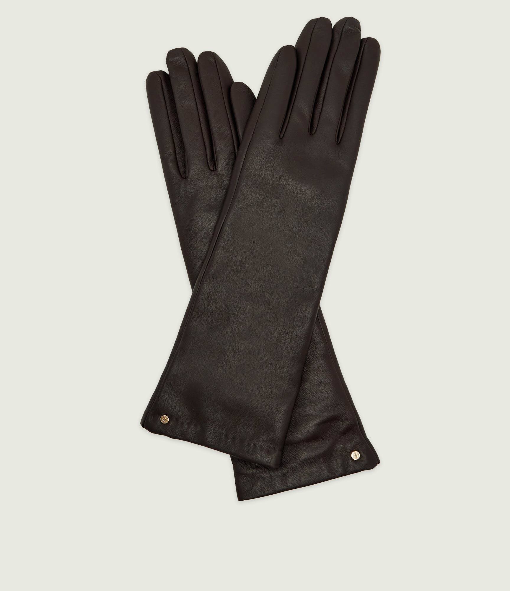 GIANNI CHIARINI Mănuși de piele cu adaos de lână