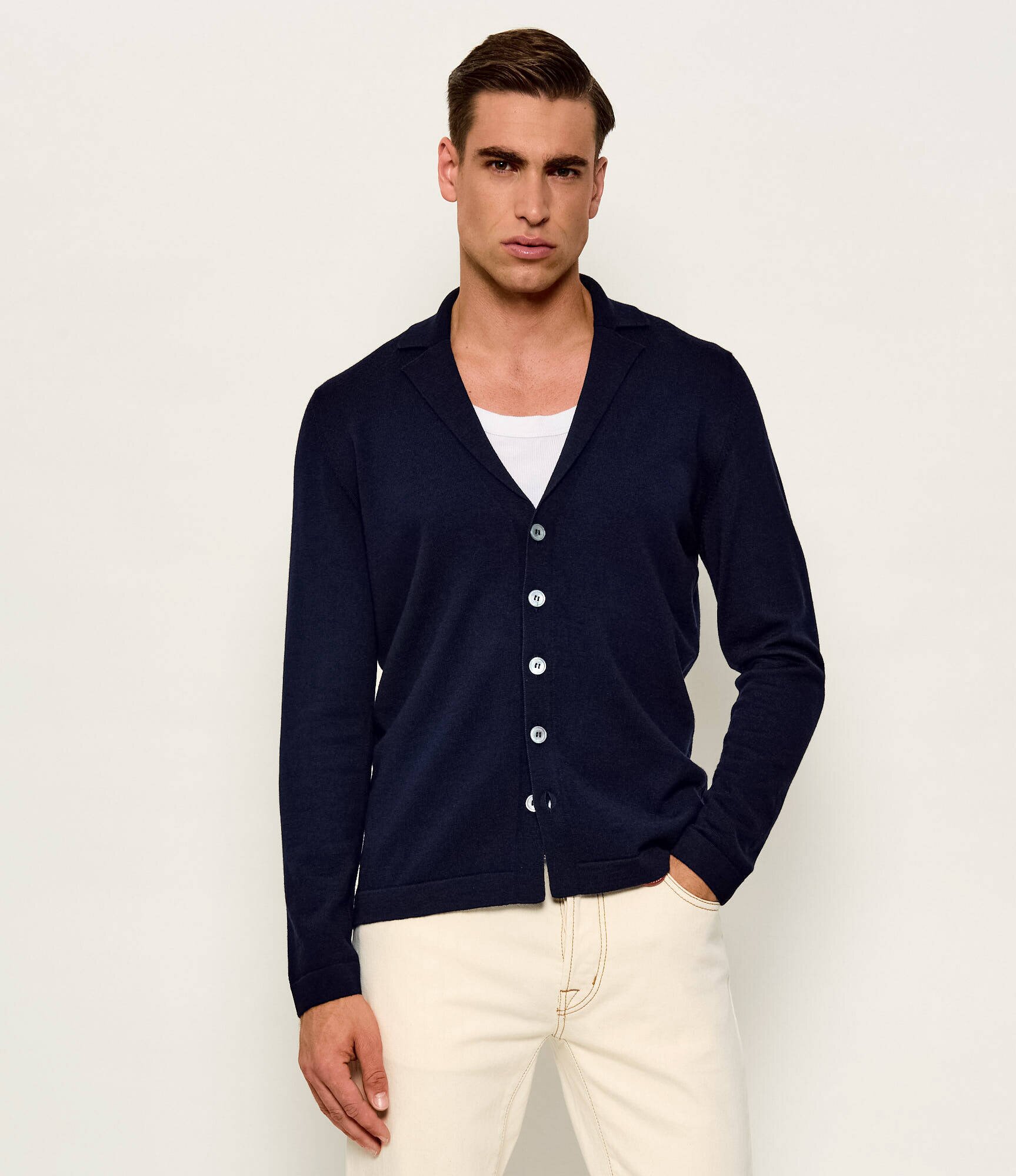 Gran Sasso De lână cardigan | regular fit