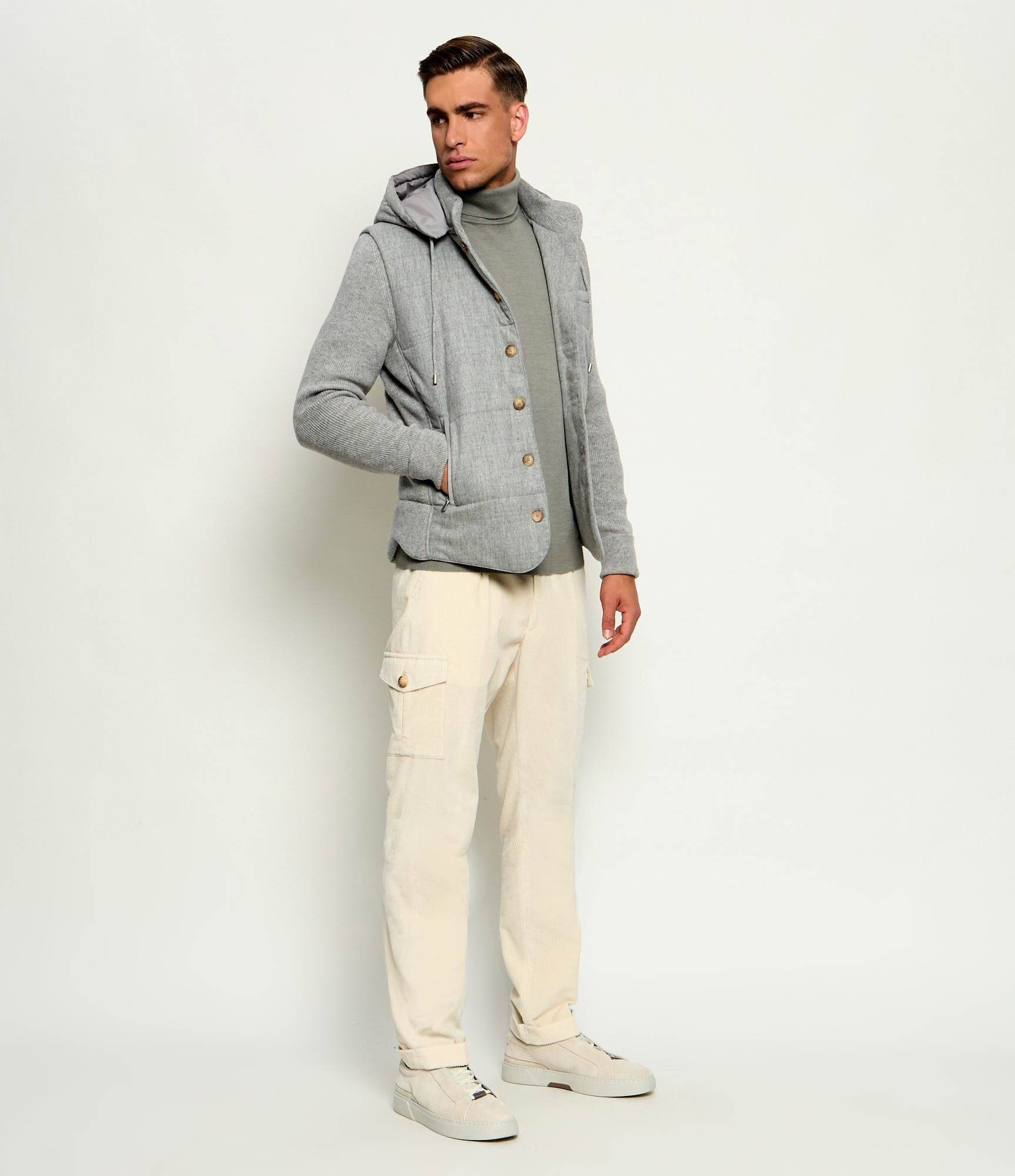 Gran Sasso De lână geacă | Slim Fit