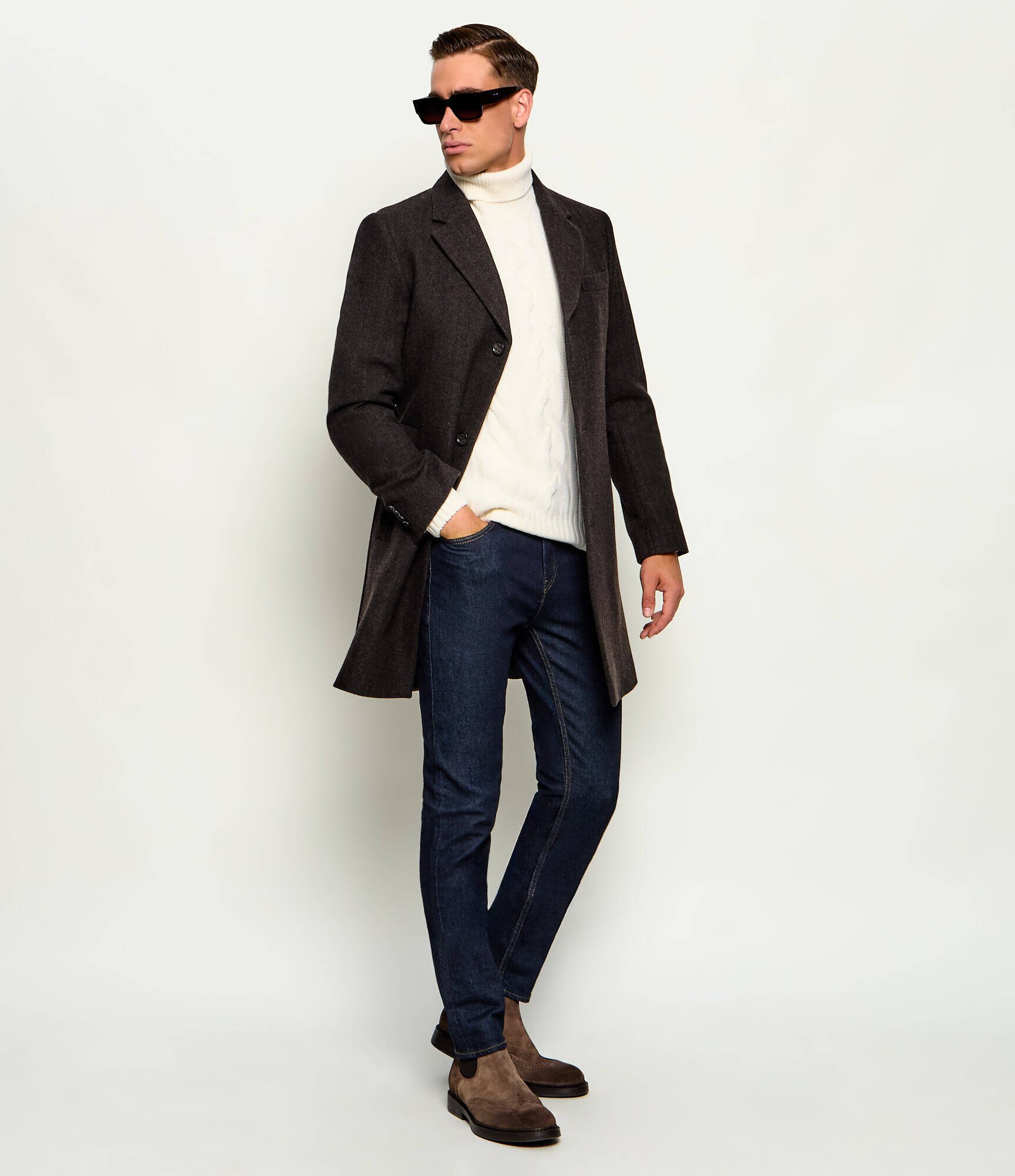 Gran Sasso De lână maletă | regular fit