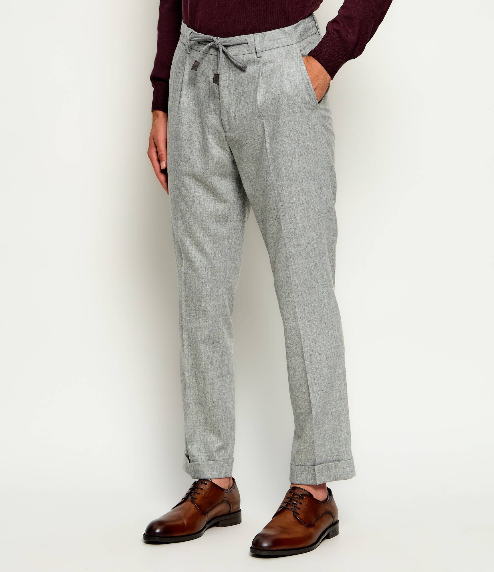 Gran Sasso De lână pantaloni chino | regular fit