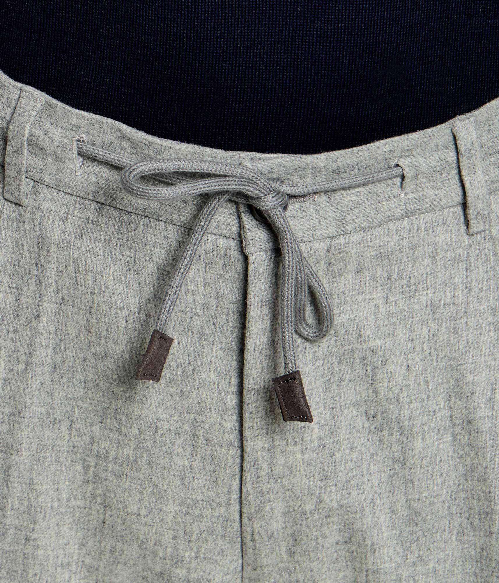 Gran Sasso De lână pantaloni chino | Tapered fit