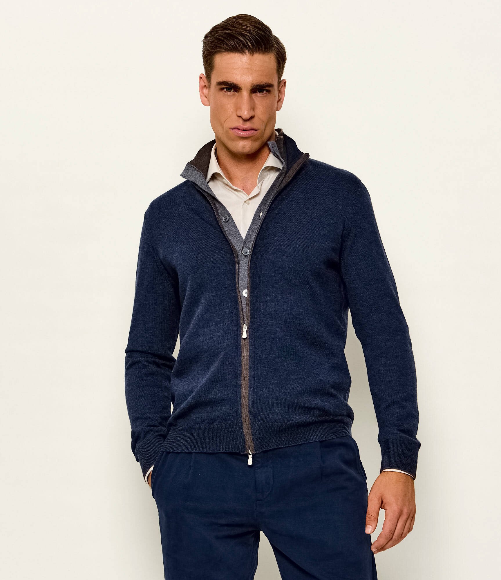 Gran Sasso De lână pulover | Slim Fit