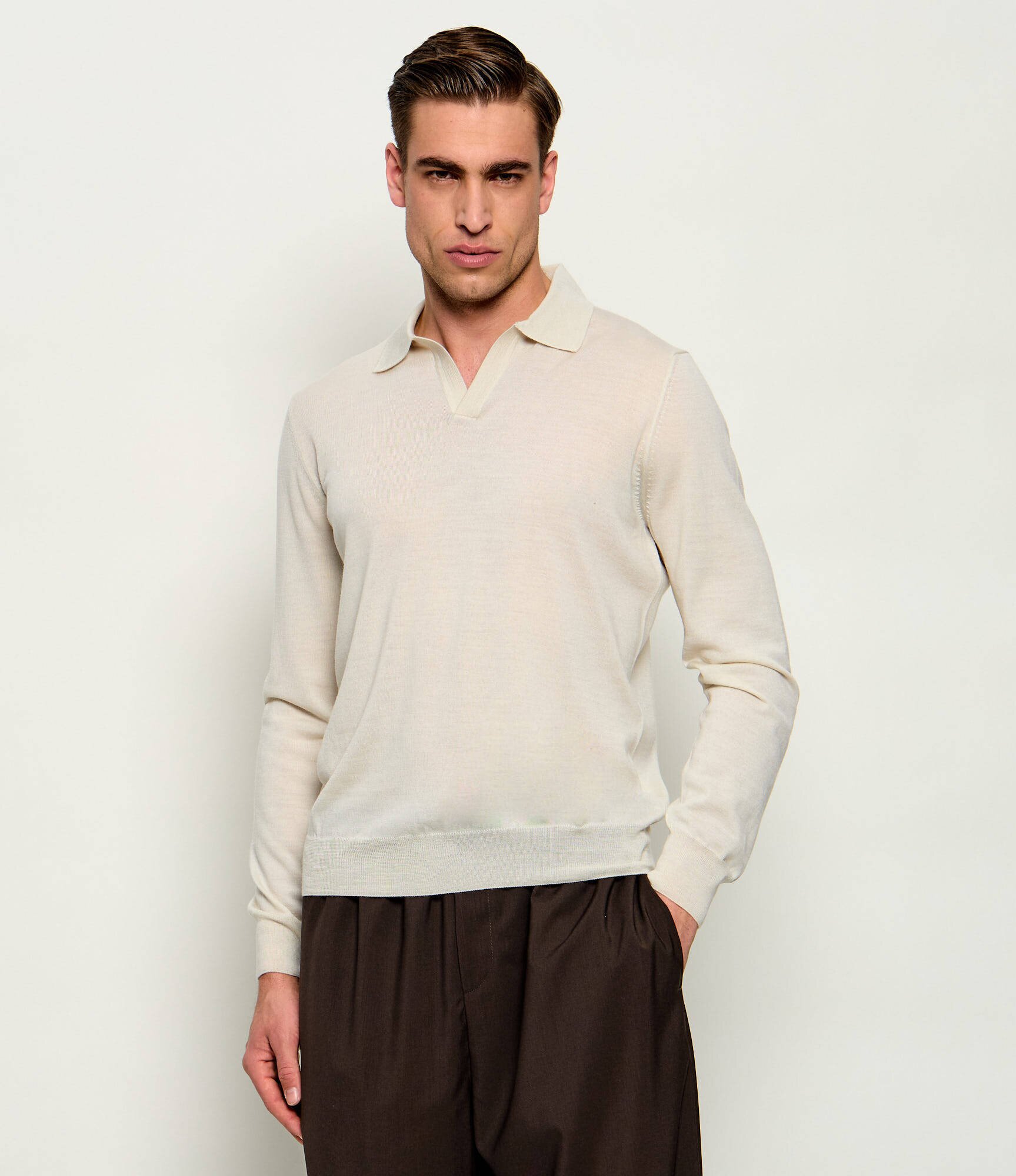 Gran Sasso De lână pulover | Slim Fit