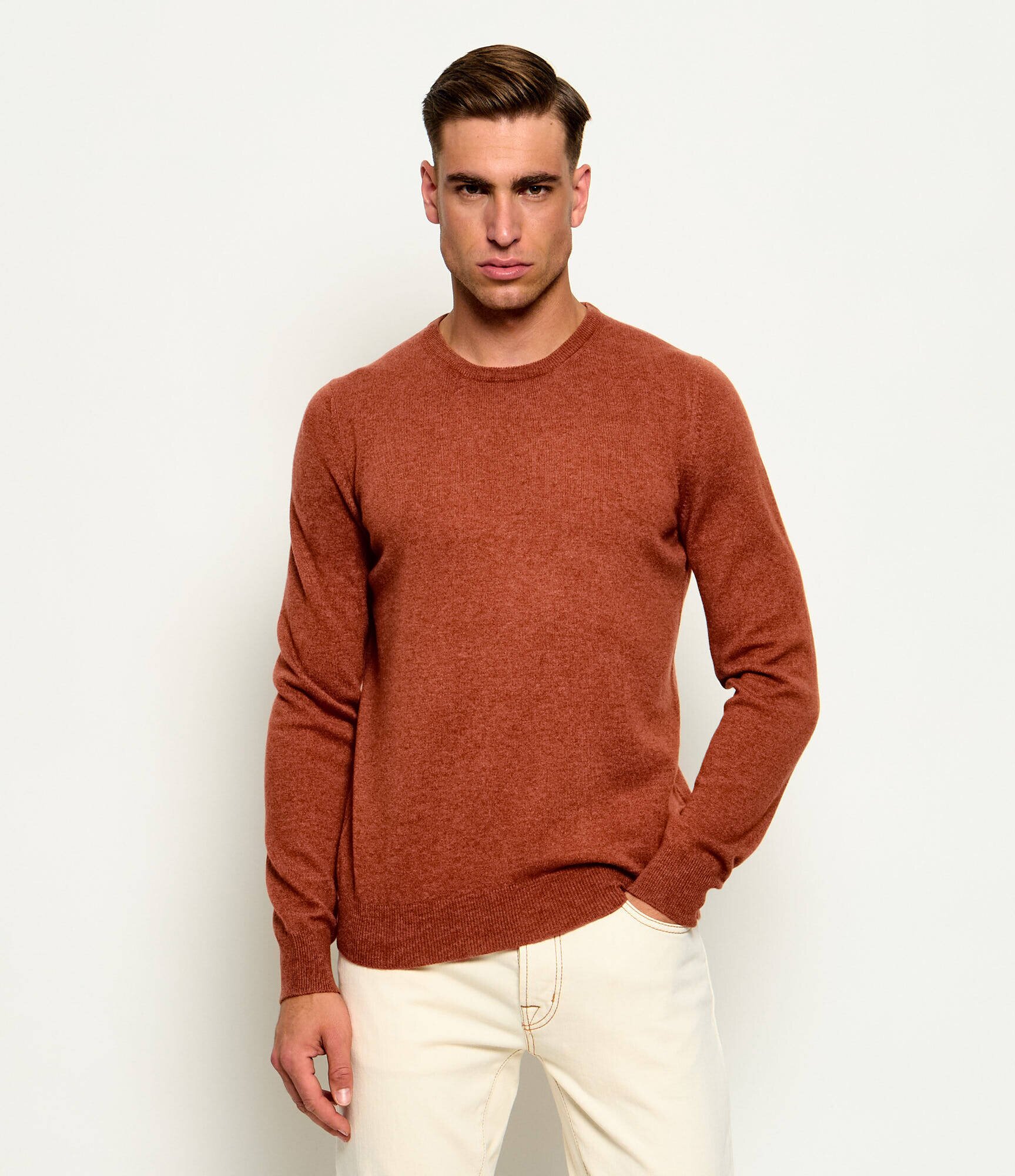 Gran Sasso De lână pulover | Slim Fit cu adaos de cașmir