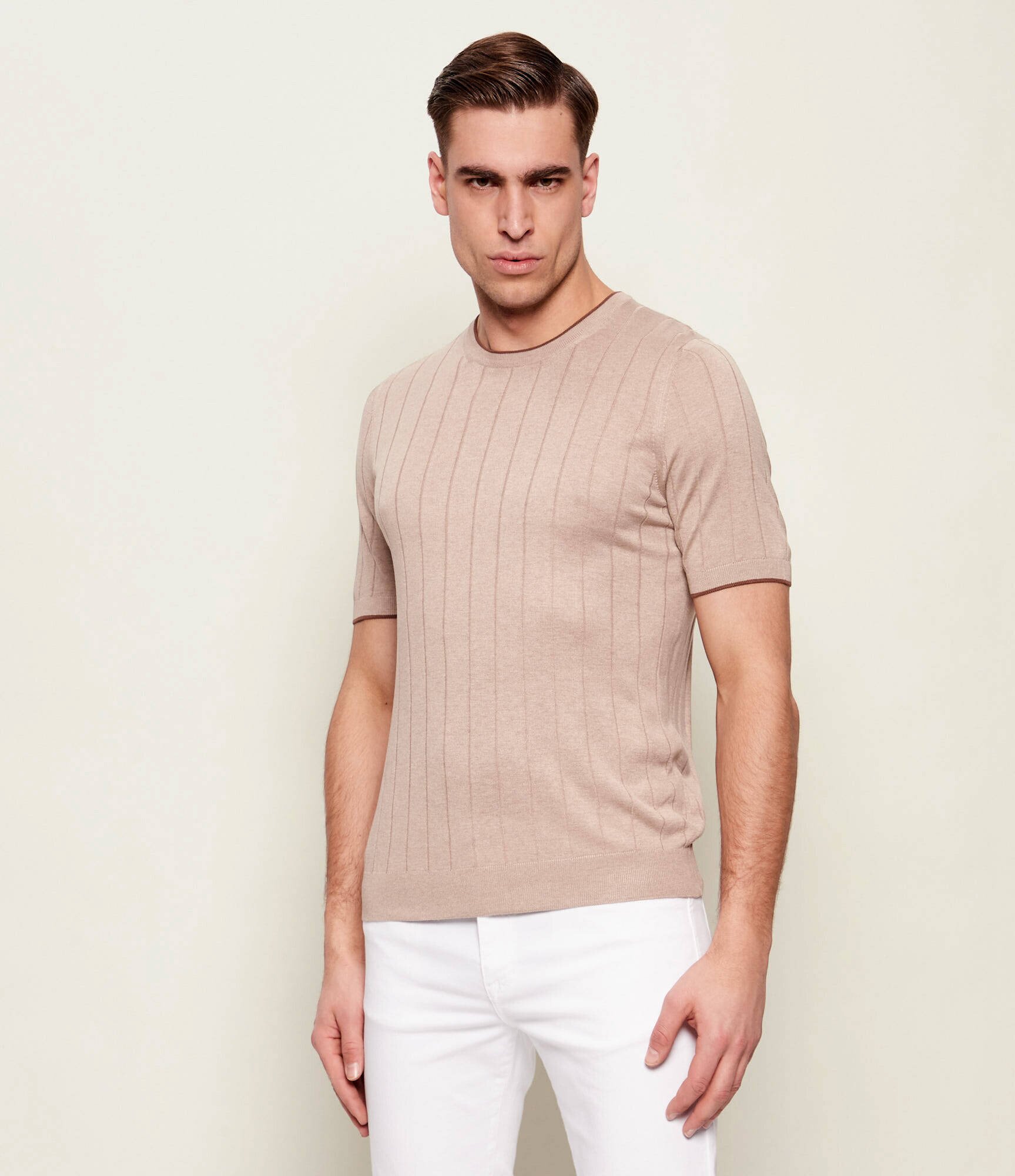 Gran Sasso De mătase pulover | Slim Fit
