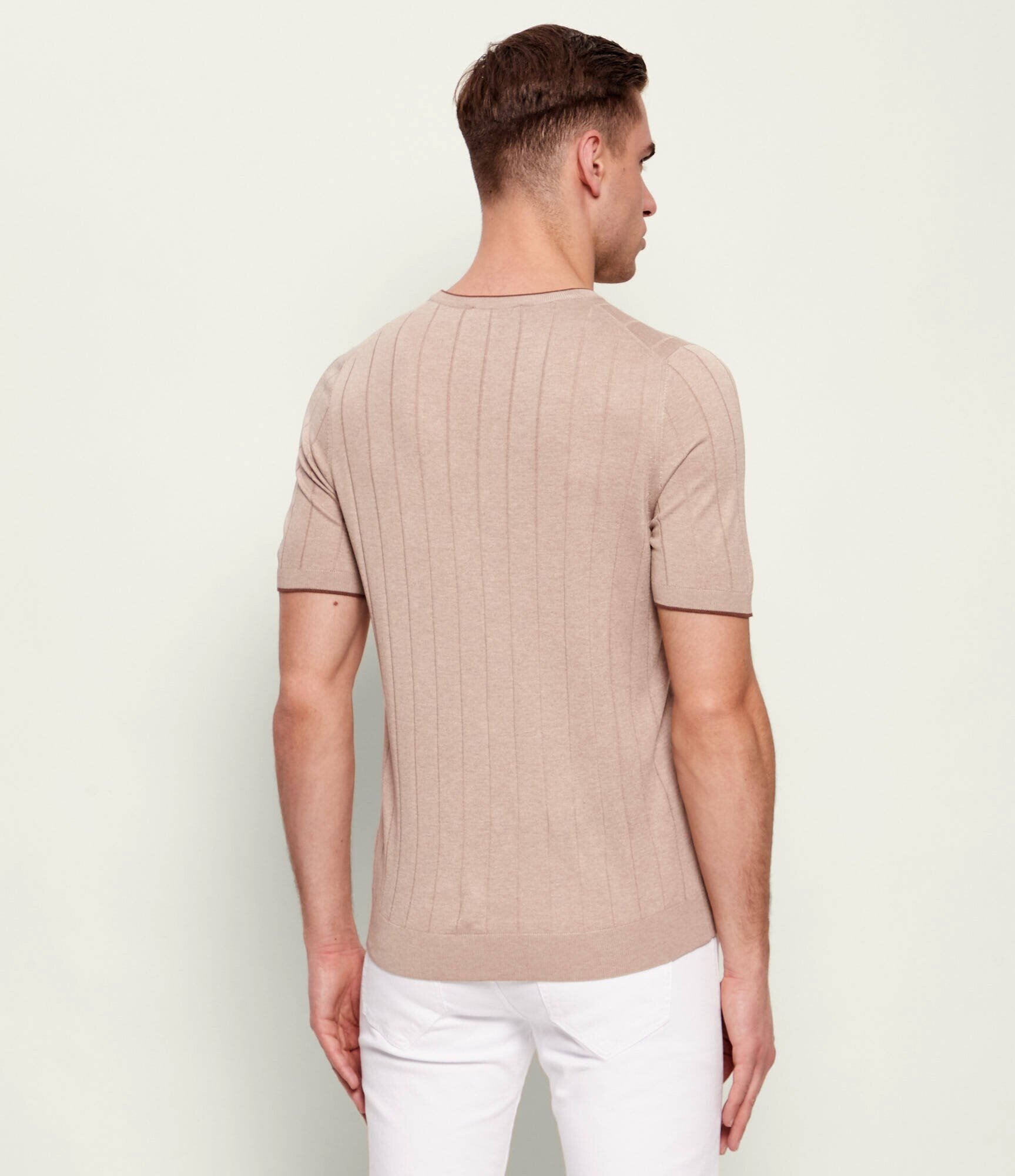 Gran Sasso De mătase pulover | Slim Fit