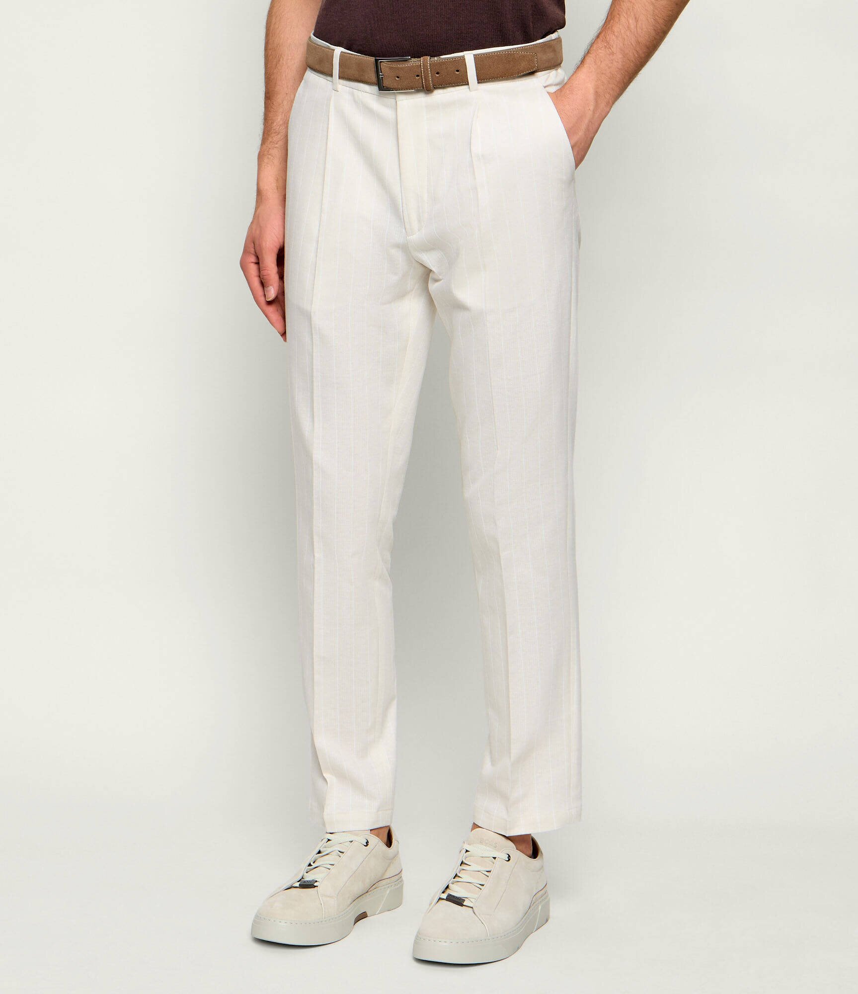Gran Sasso Pantaloni chino | Slim Fit | cu adaos de in