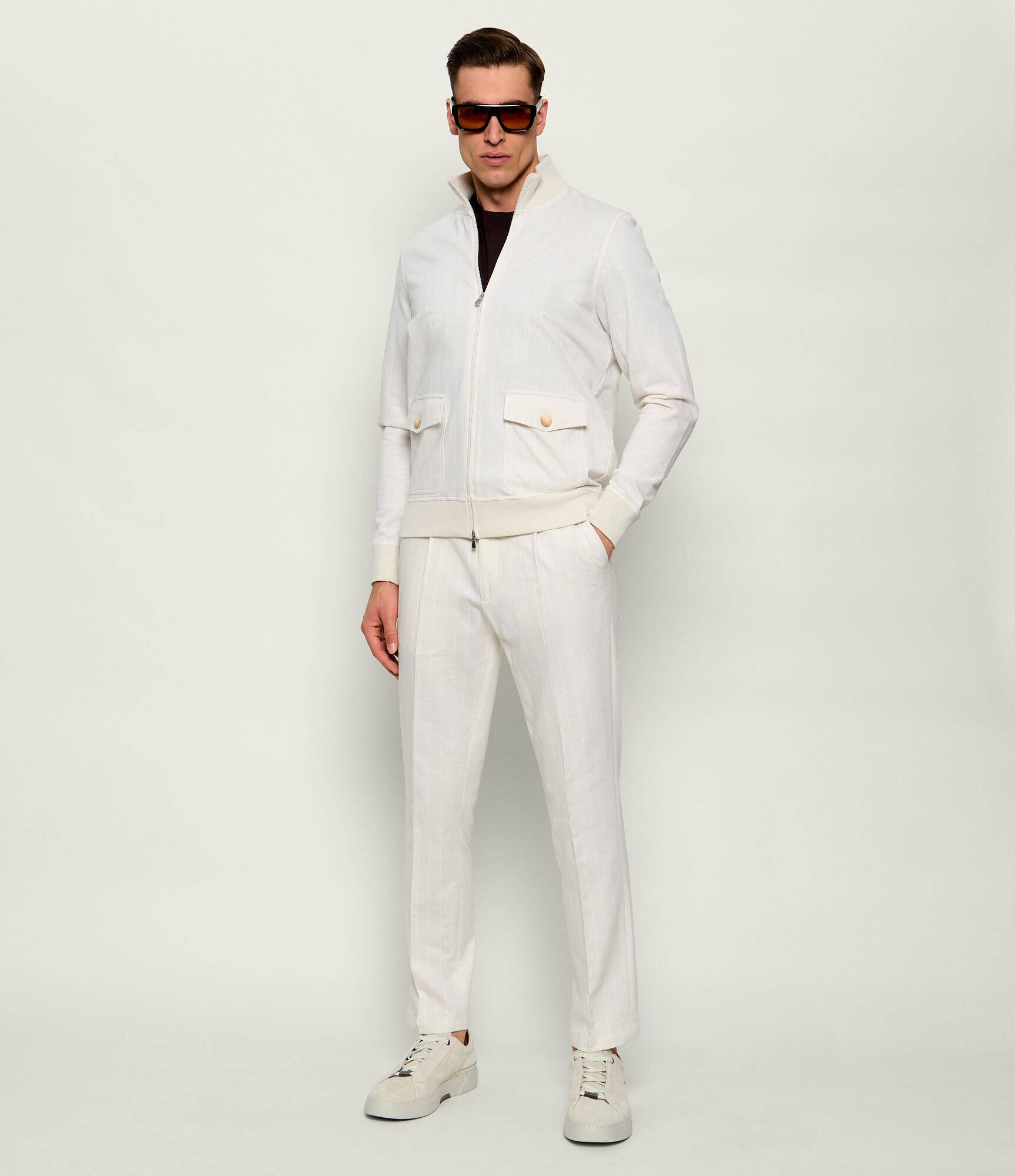 Gran Sasso Pantaloni chino | Slim Fit | cu adaos de in