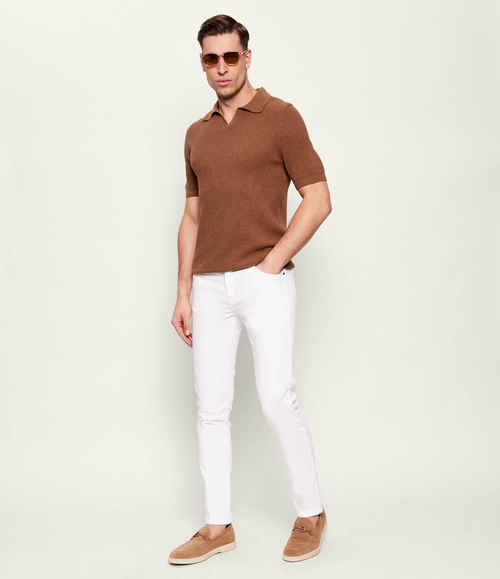 Gran Sasso Polo | Slim Fit frotir