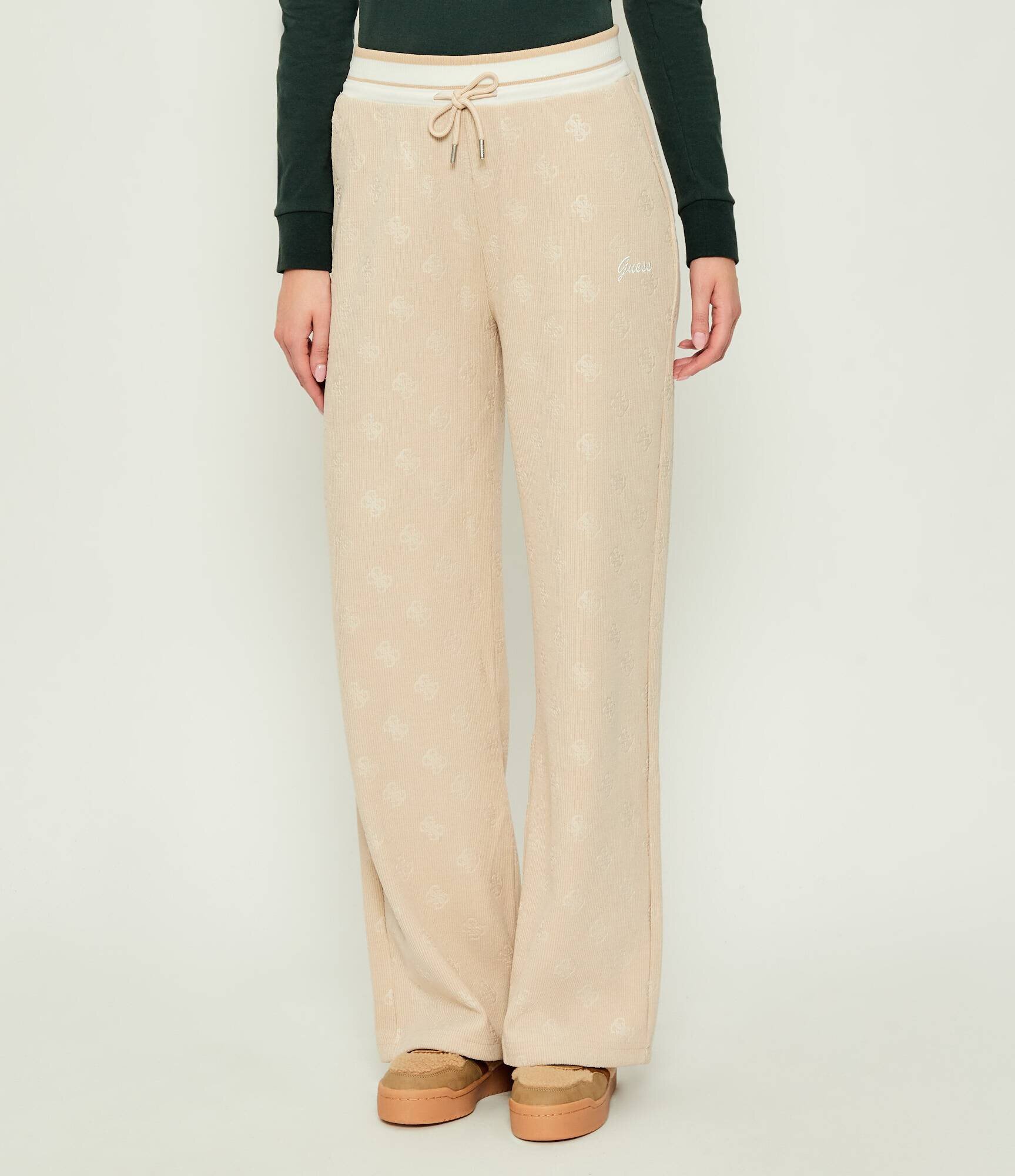 GUESS ACTIVE Pantaloni de trening PAULINA | Relaxed fit | catifea reiată