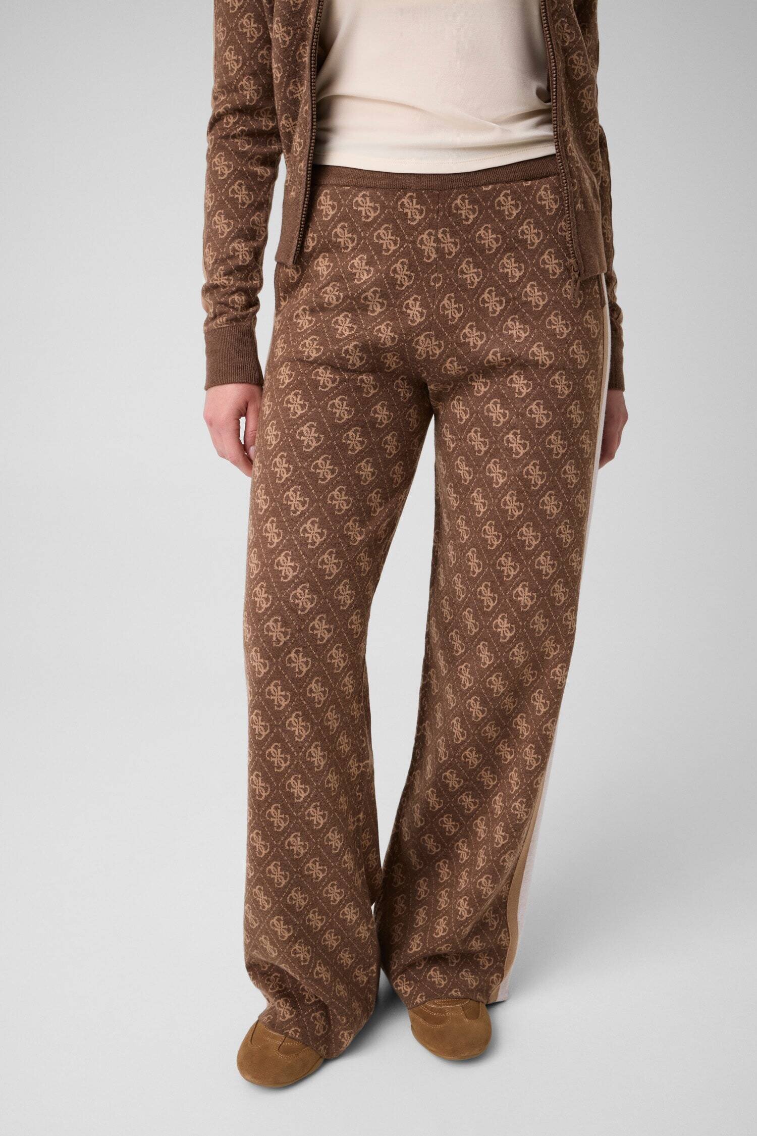 GUESS ACTIVE Pantaloni de tricot Aneira | Relaxed fit cu adaos de lână