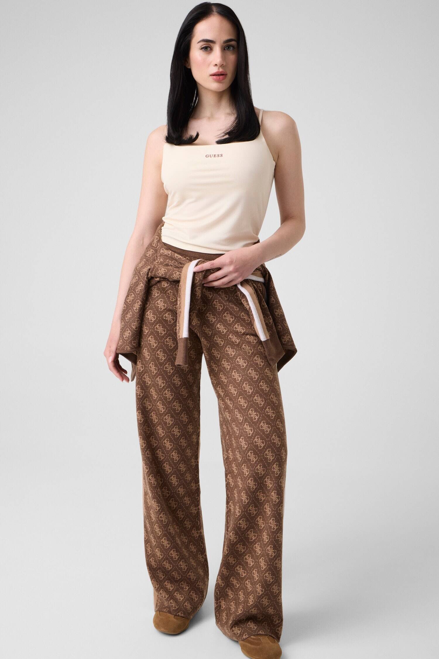 GUESS ACTIVE Pantaloni de tricot Aneira | Relaxed fit cu adaos de lână