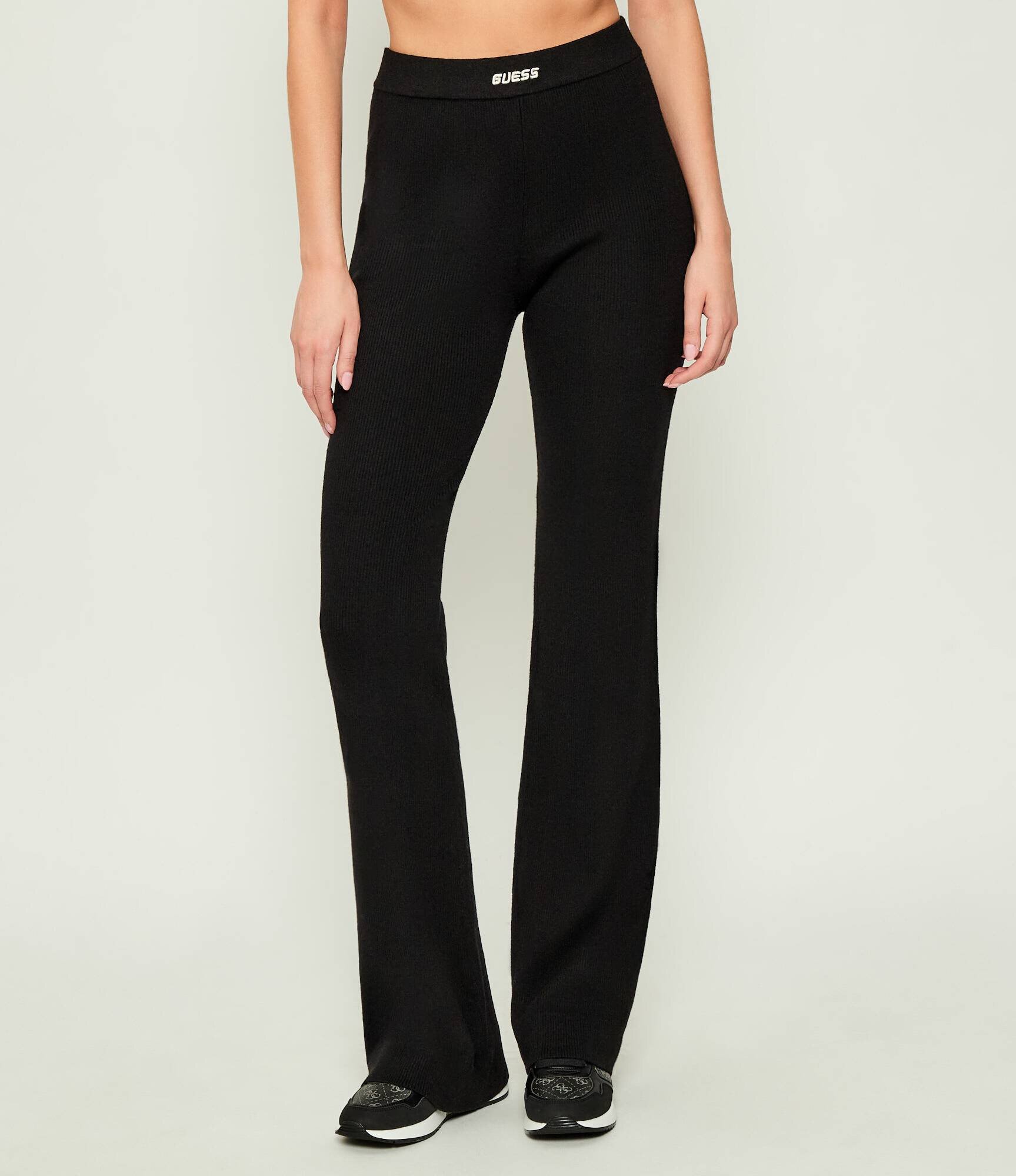 GUESS ACTIVE Pantaloni de tricot FLAMINIA | flare fit cu adaos de lână