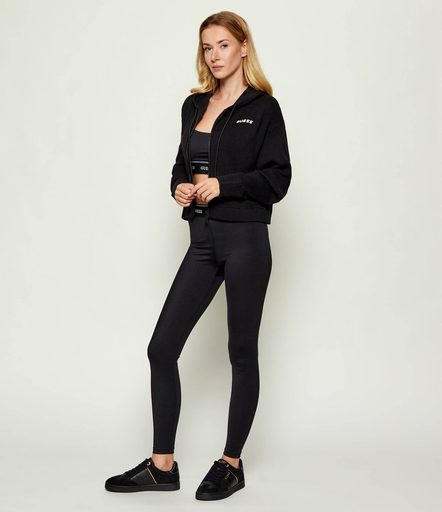 GUESS ACTIVE Pulover FLAMINIA | Cropped Fit cu adaos de lână