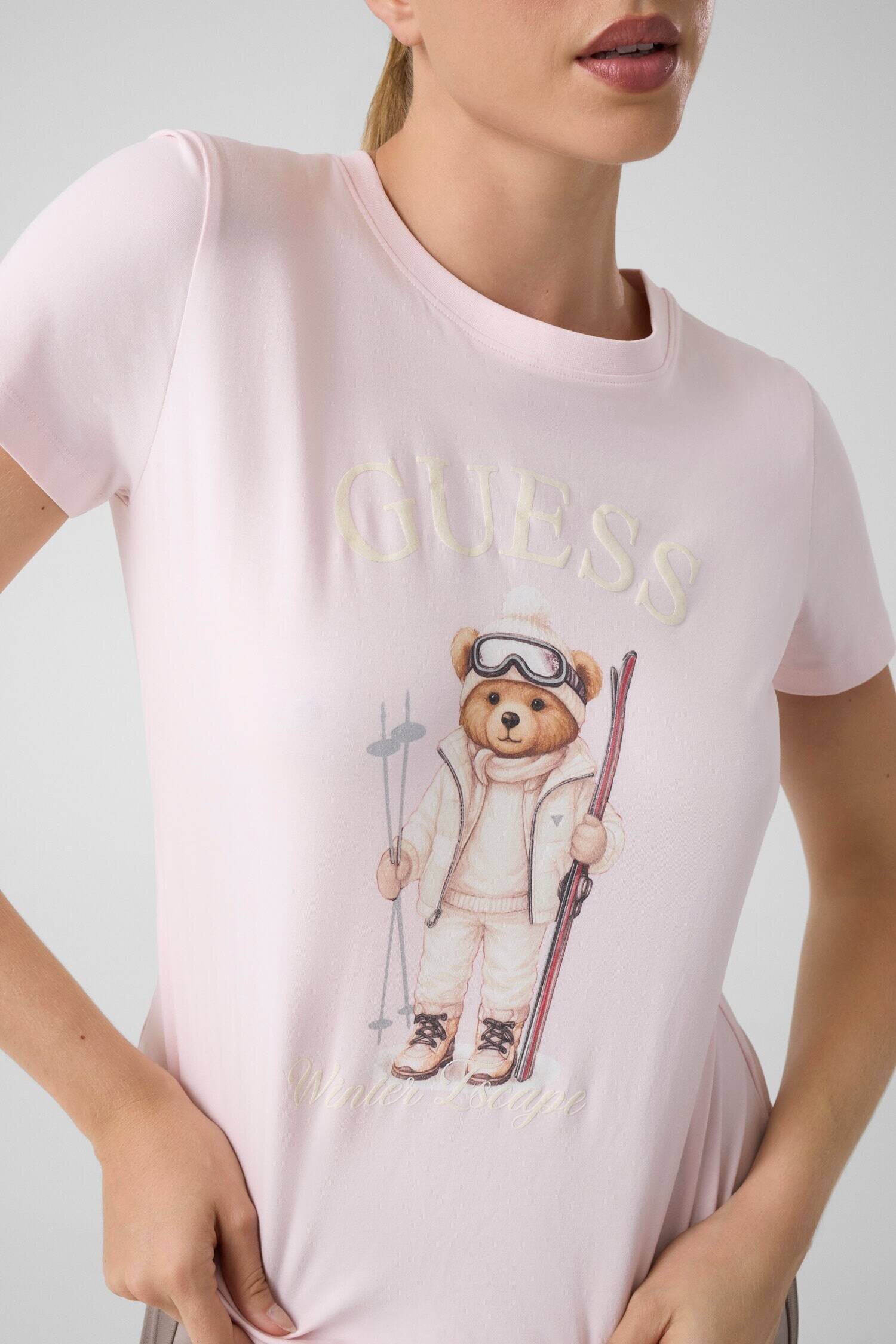 GUESS ACTIVE Tricou Fabrizia Skiing Bear | regular fit