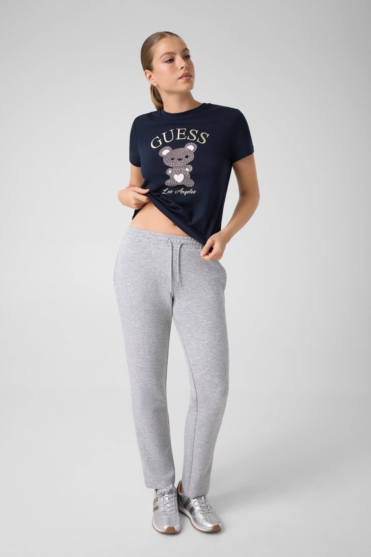 GUESS ACTIVE Tricou Rhinestones Mini Bear | regular fit