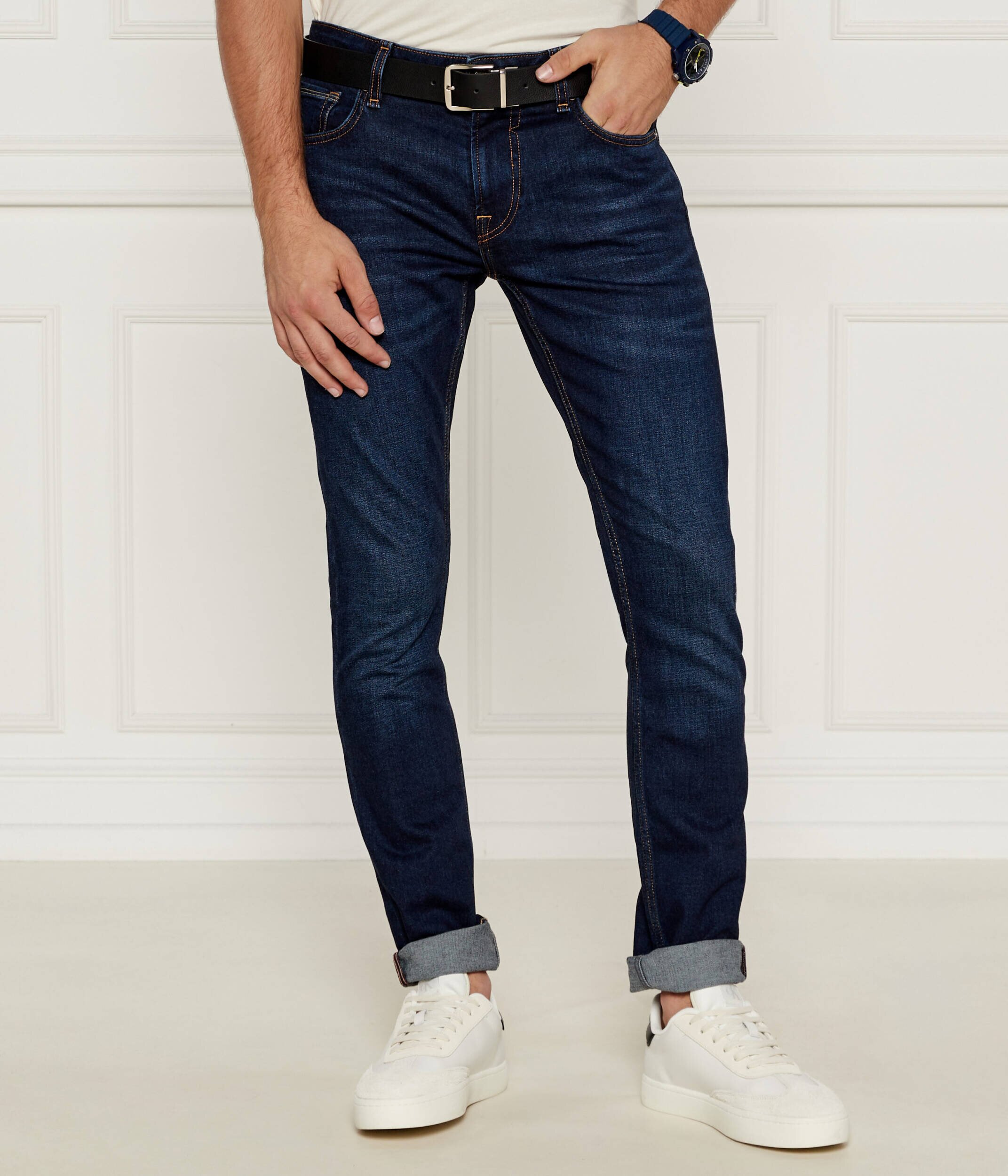 Guess Blugi MIAMI | Skinny fit cu adaos de lână