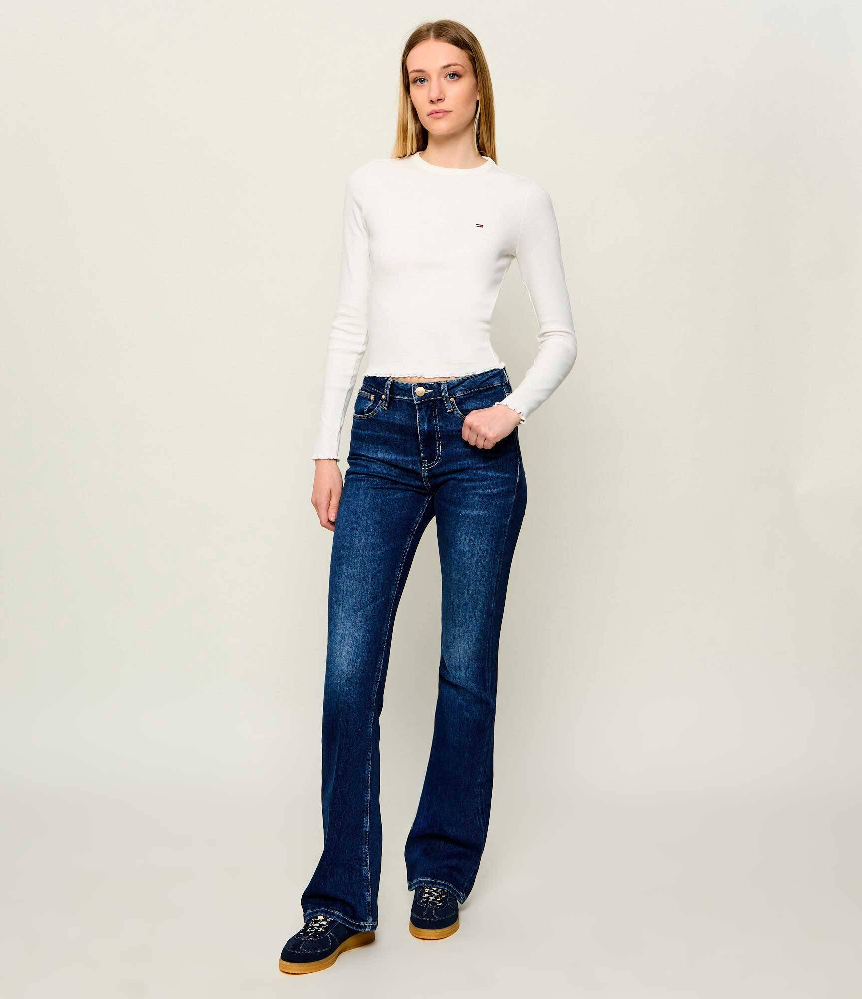 Guess Blugi SEXY | flare fit cu adaos de cașmir