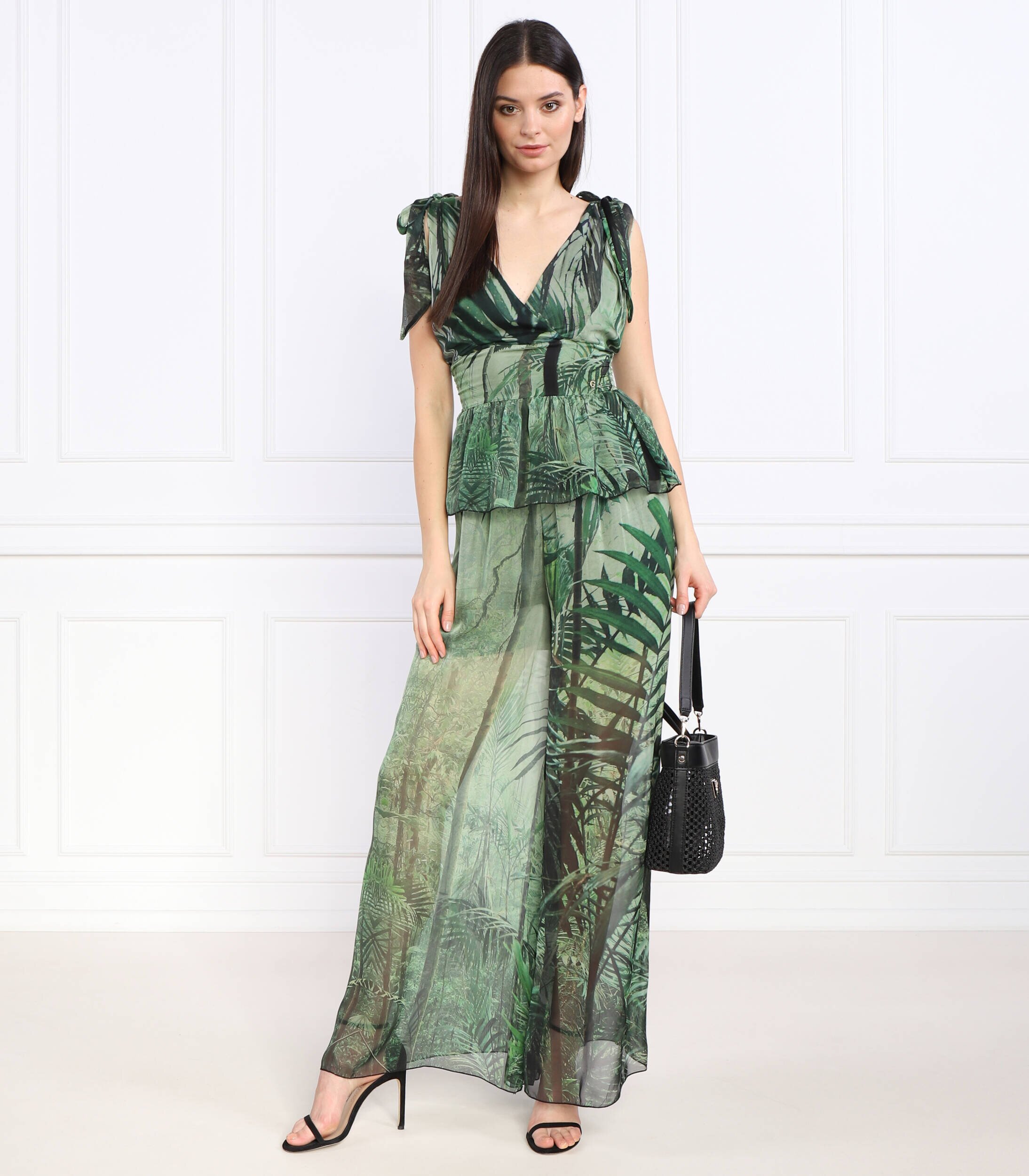 Guess Bluză | Regular Fit cu adaos de mătase