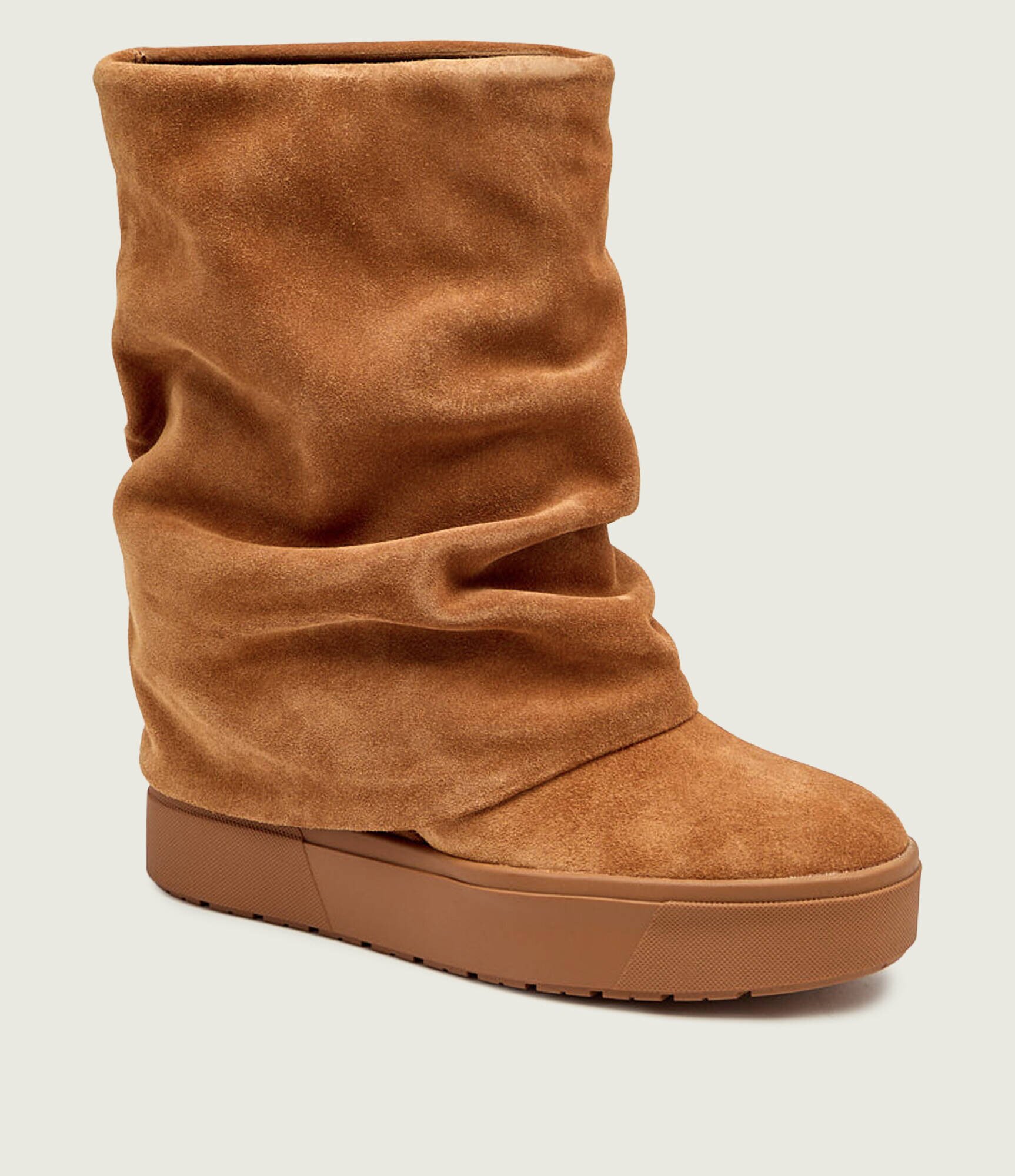 Guess Botine cu platformă GUINNA | piele întoarsă