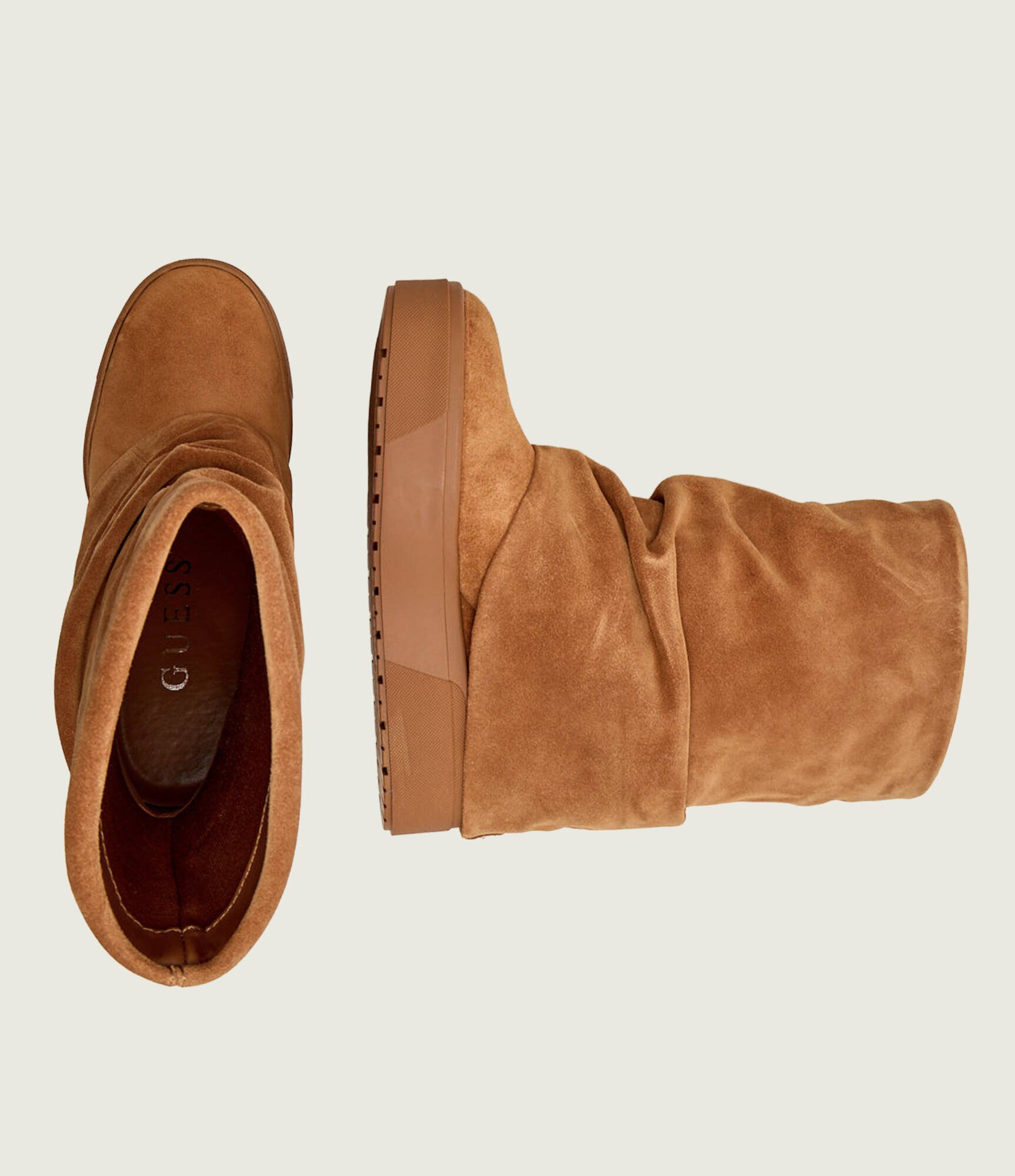 Guess Botine cu platformă GUINNA | piele întoarsă