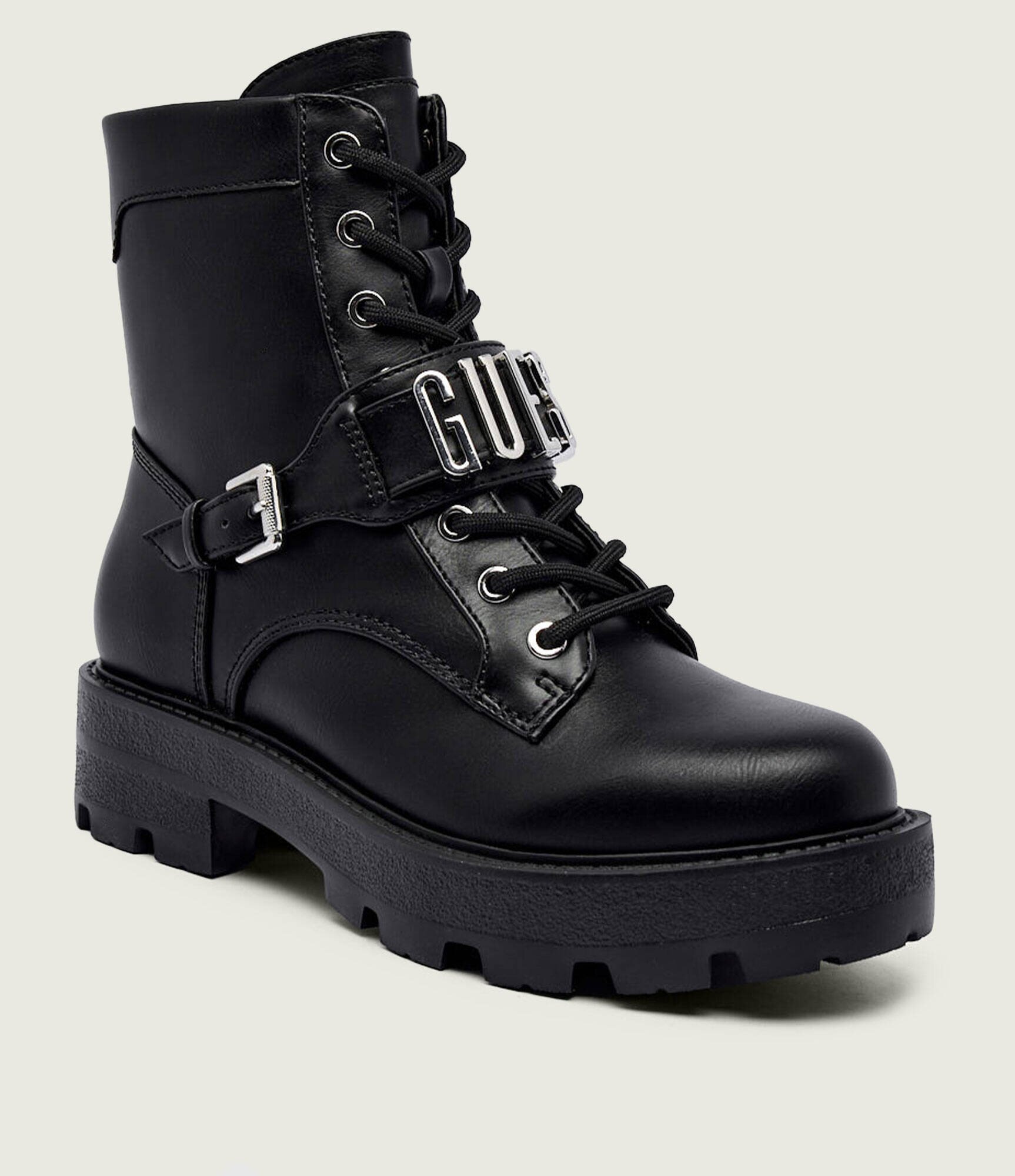 Guess Botine cu platformă Yanzy cu adaos de piele