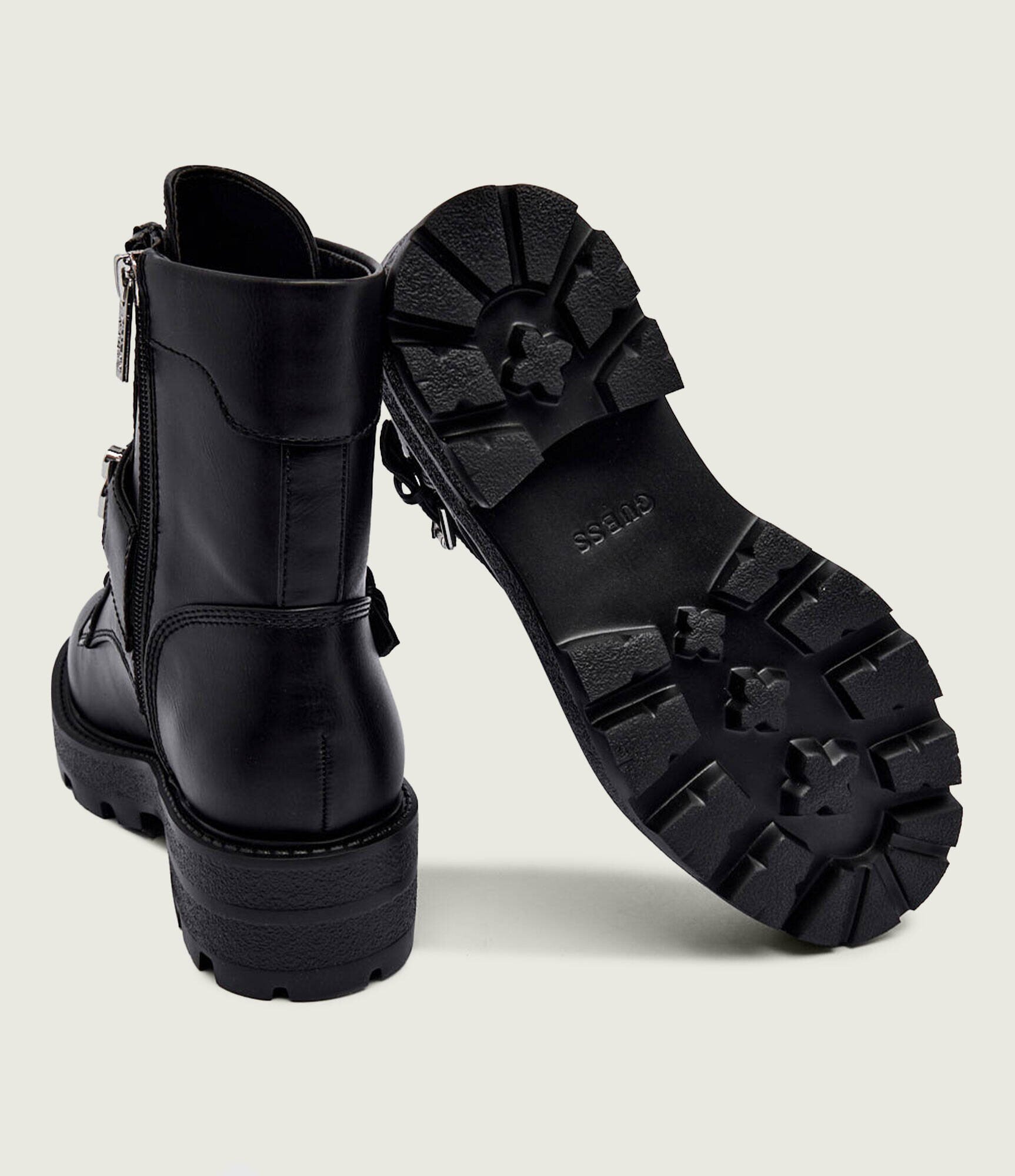 Guess Botine cu platformă Yanzy cu adaos de piele