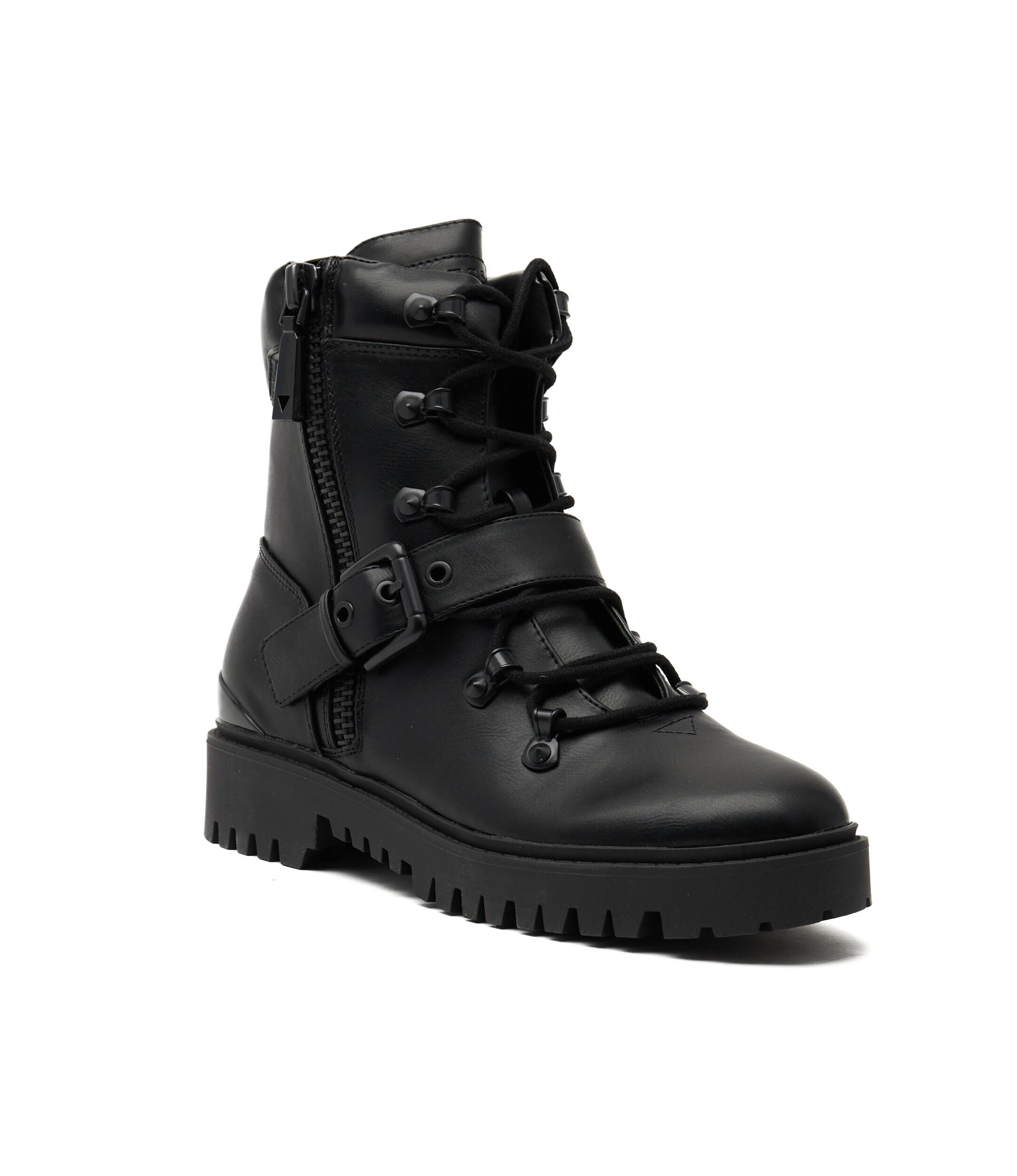 Guess Botine Oklee cu adaos de piele