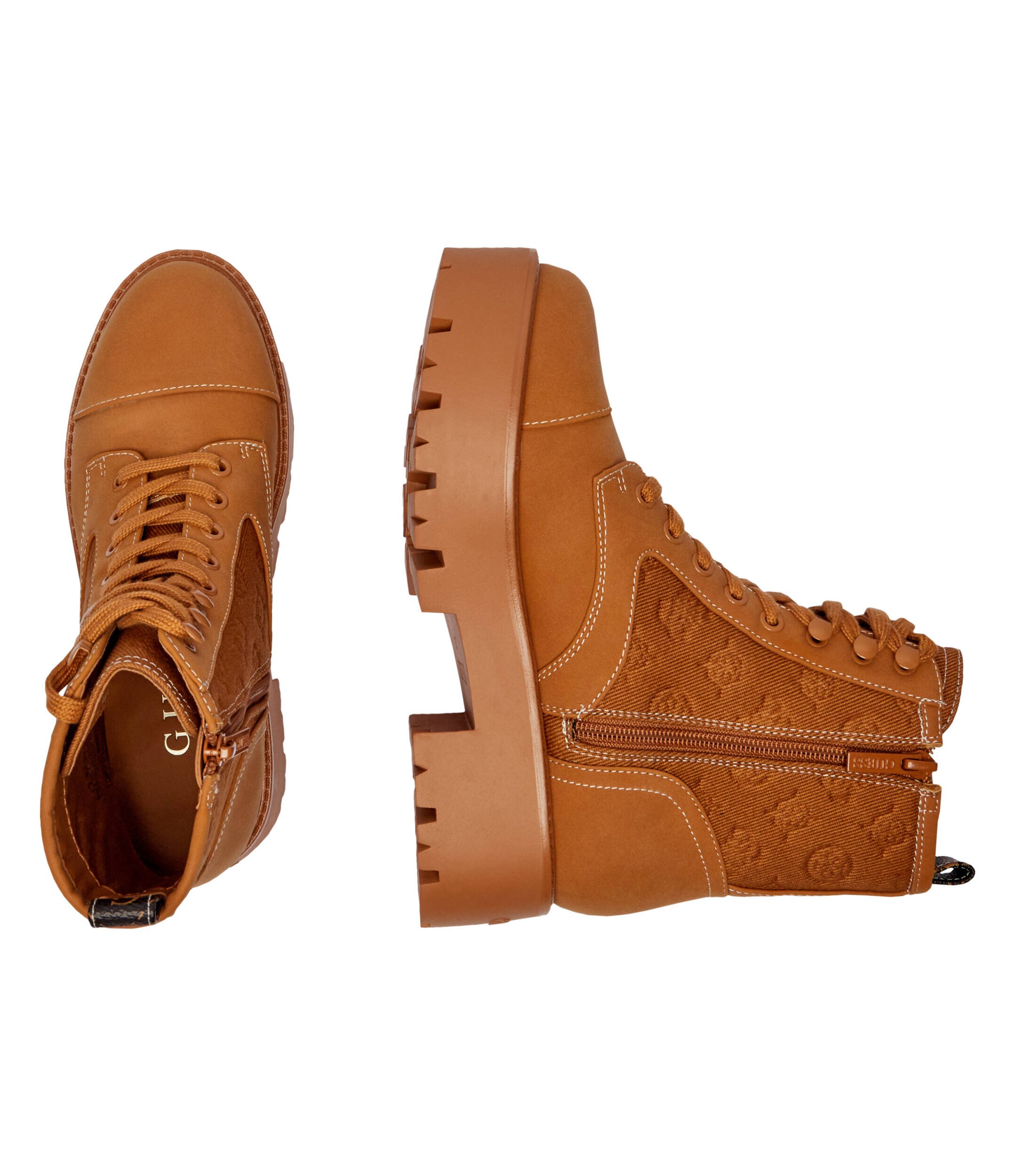 Guess Botine Vaina cu adaos de piele