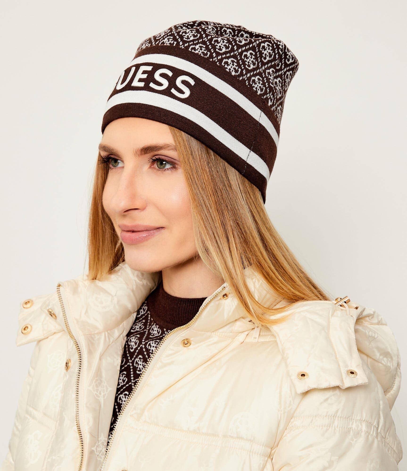Guess Căciulă SEVYN cu adaos de lână