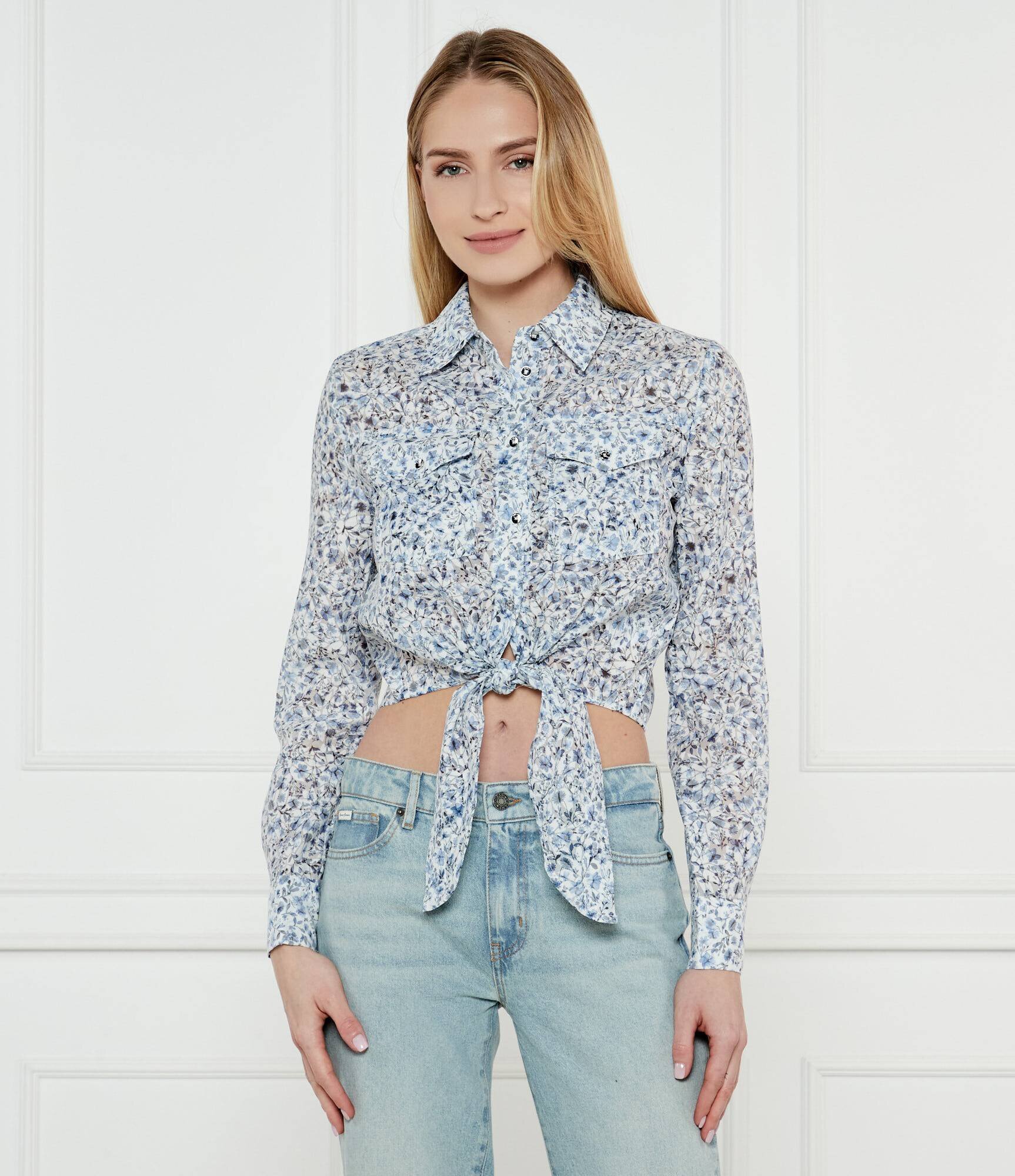 Guess Cămașă ADELAIDE | Cropped Fit
